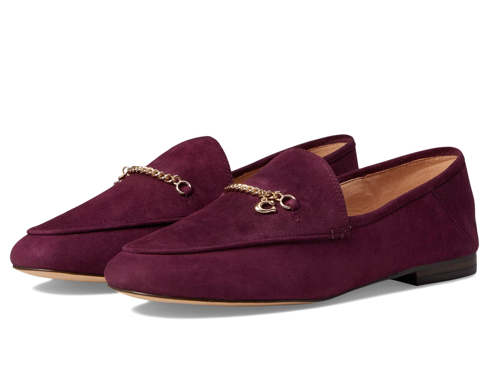 COACH Hanna Suede Loafer in Purple Lyst