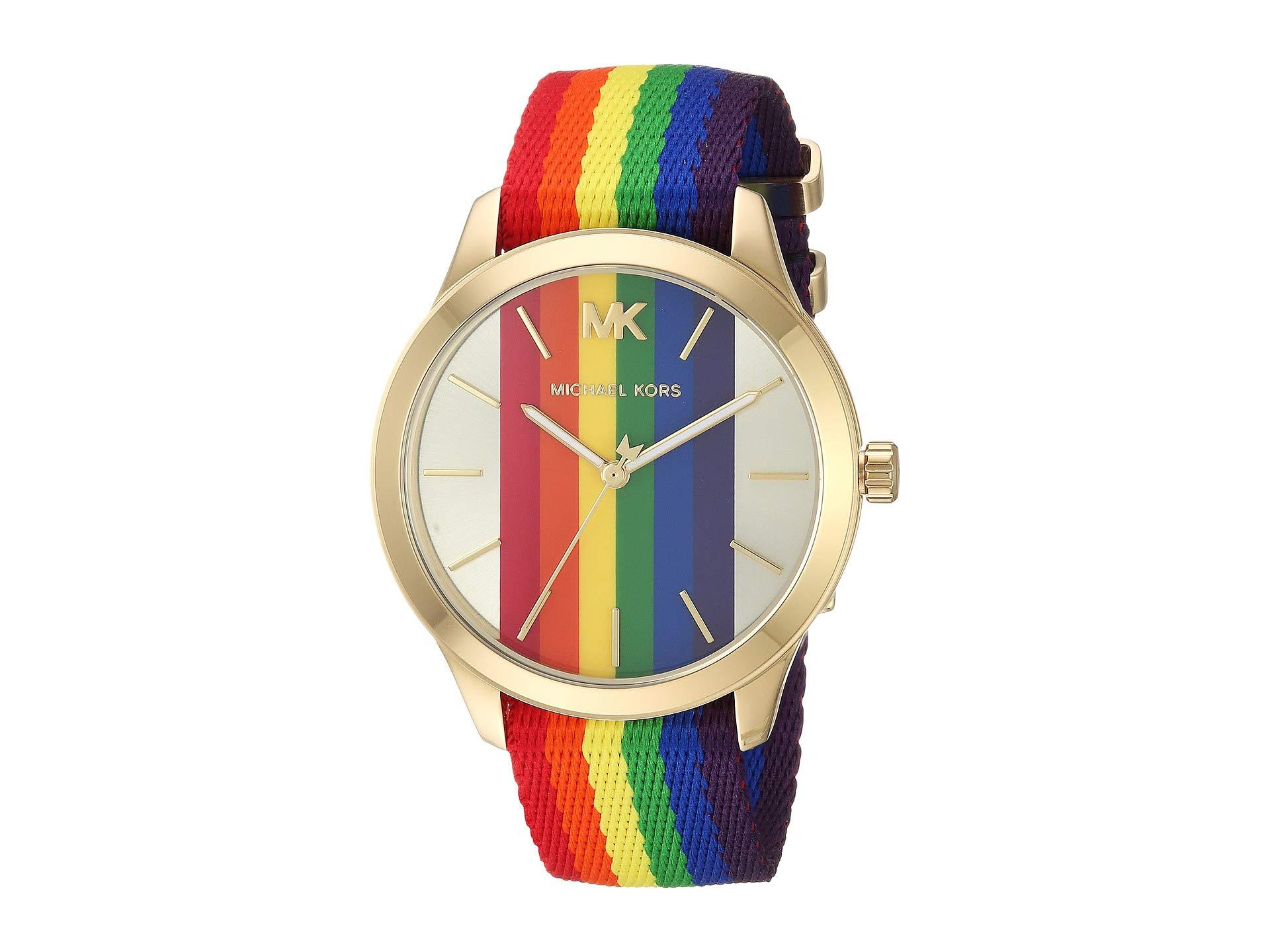 Michael Kors Runway Rainbow And Gold-tone Watch in Metallic | Lyst