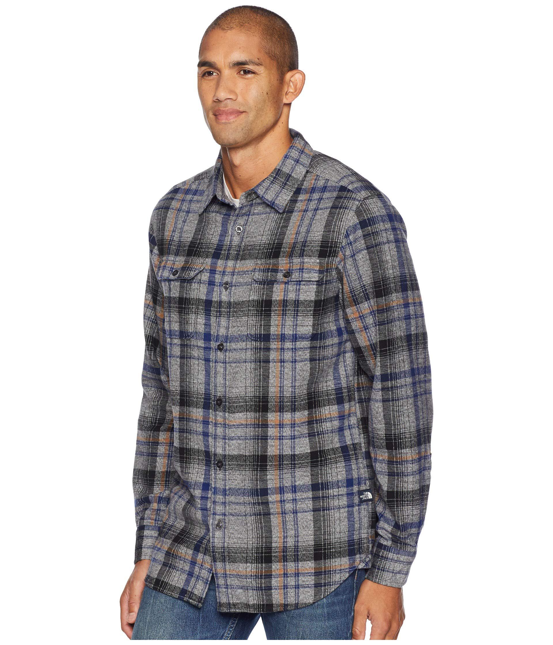 north face men's flannel shirts