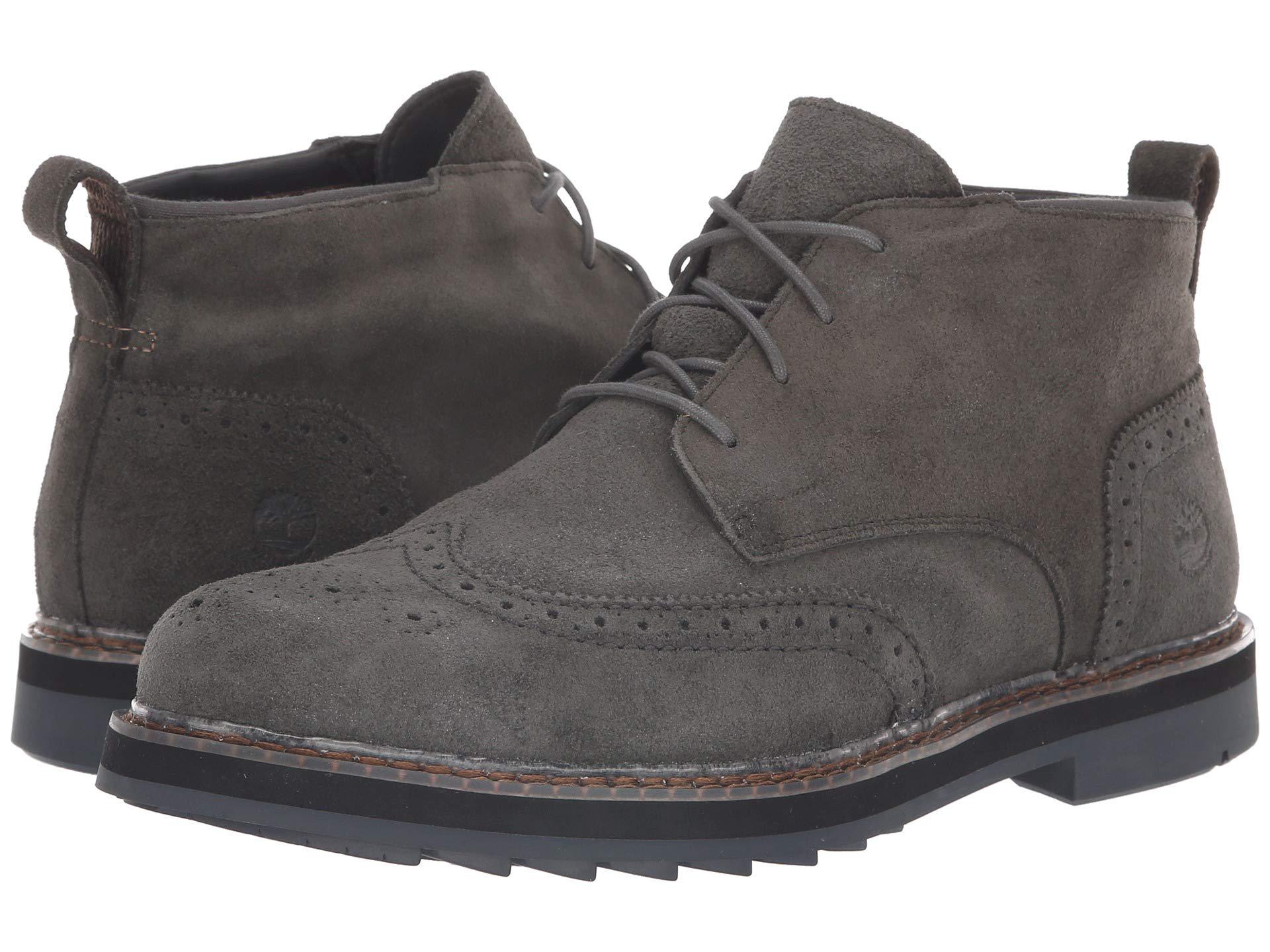 Timberland Leather Squall Canyon Wingtip Waterproof Chukka (dark Green  Suede) Lace-up Boots for Men - Lyst