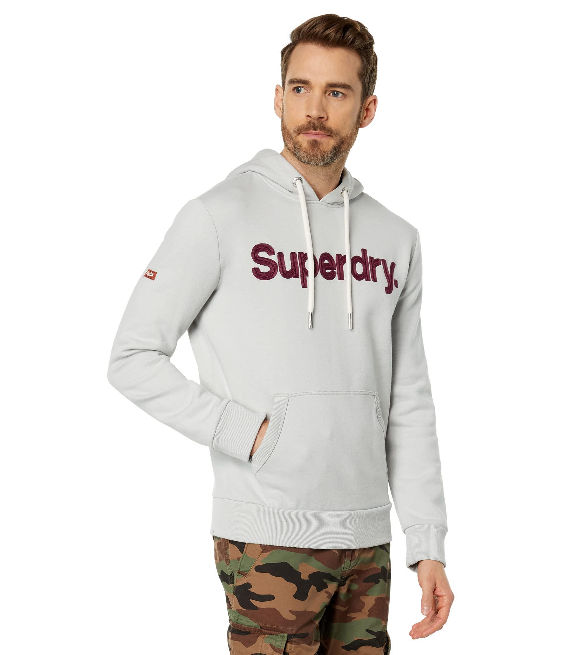 Superdry Vintage Core Logo Classic Hoodie in White for Men | Lyst
