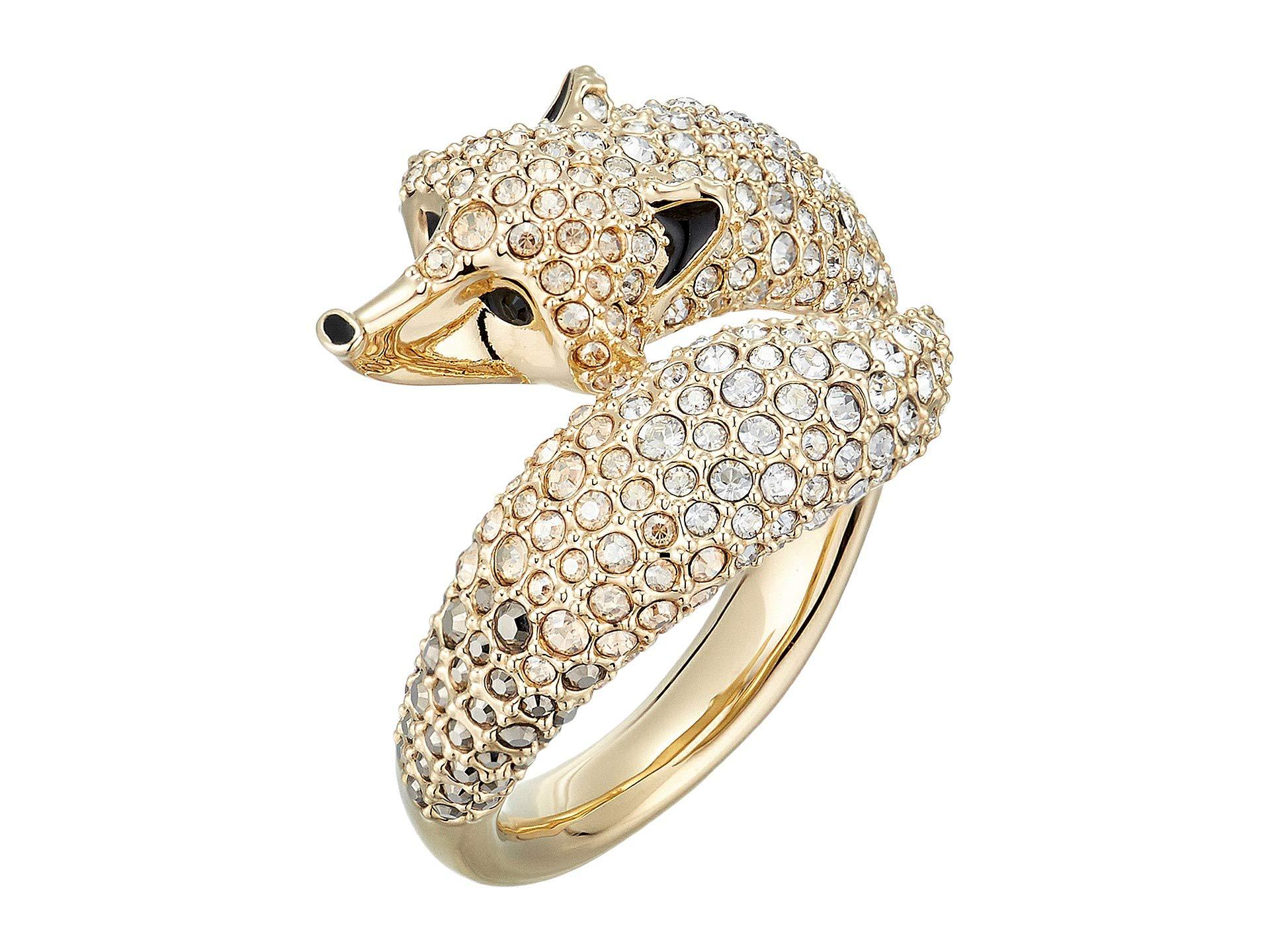 March Fox ring swarovski jewelry gold plating size 55 5410400