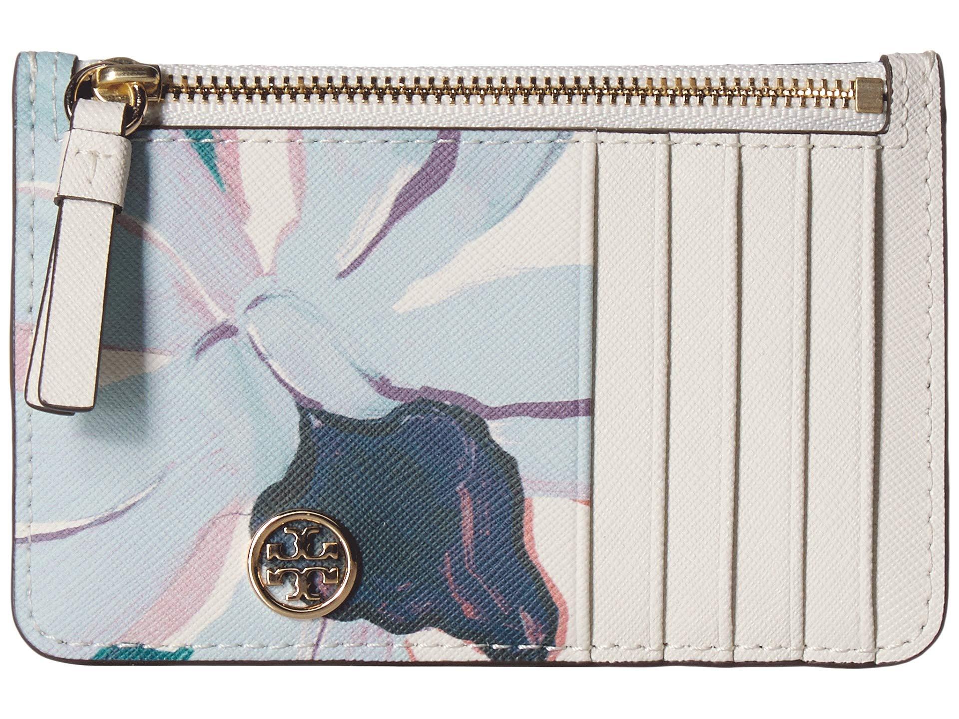 Tory Burch Robinson Printed Leather Slim Card Case | Lyst Tory Burch Robinson Printed Leather Slim Card Case | Lyst