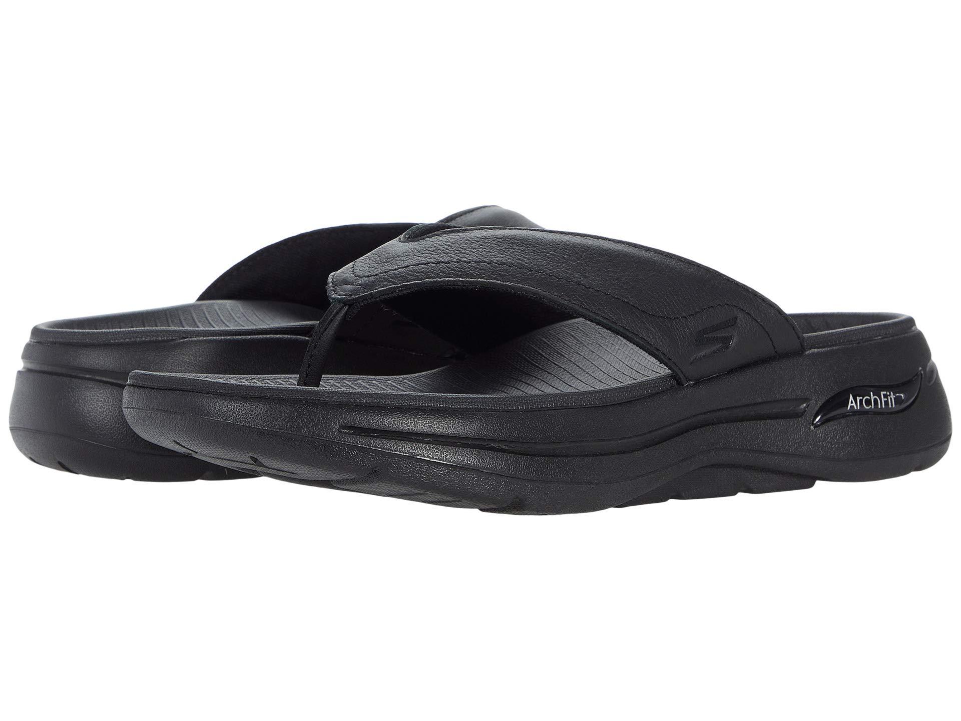 Skechers Go Walk Arch Fit Sandal - 229022 in Black for Men | Lyst
