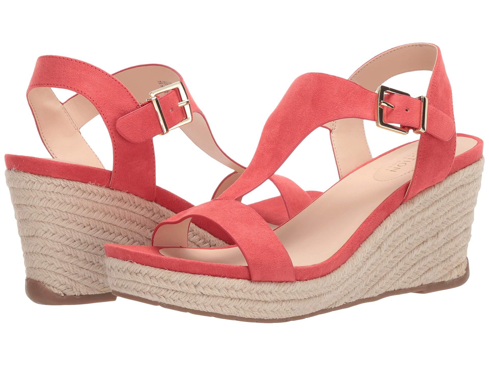 Kenneth Cole Reaction Card Wedge T-strap Espadrille Sandal in