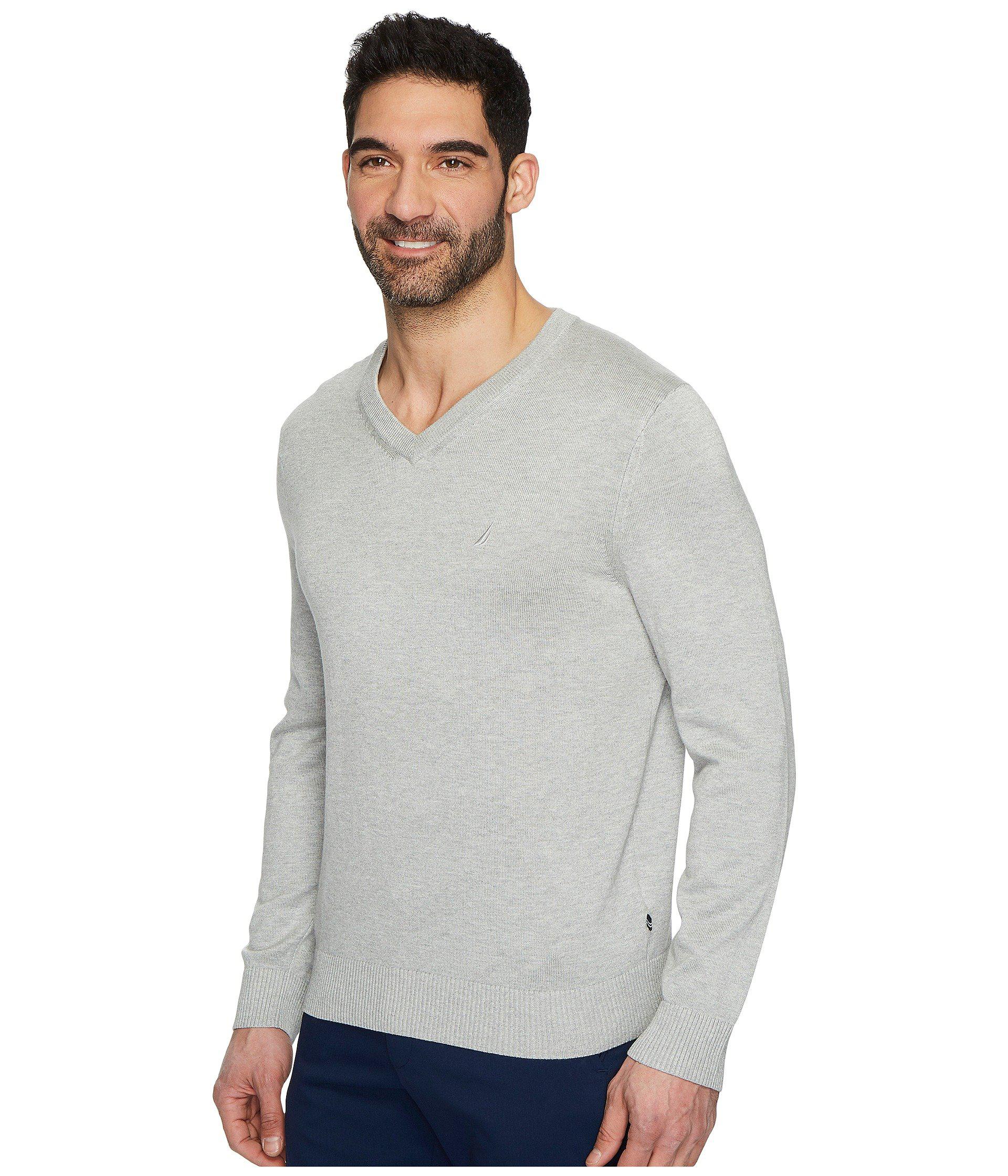 Nautica Mens V-neck Pullover Sweater