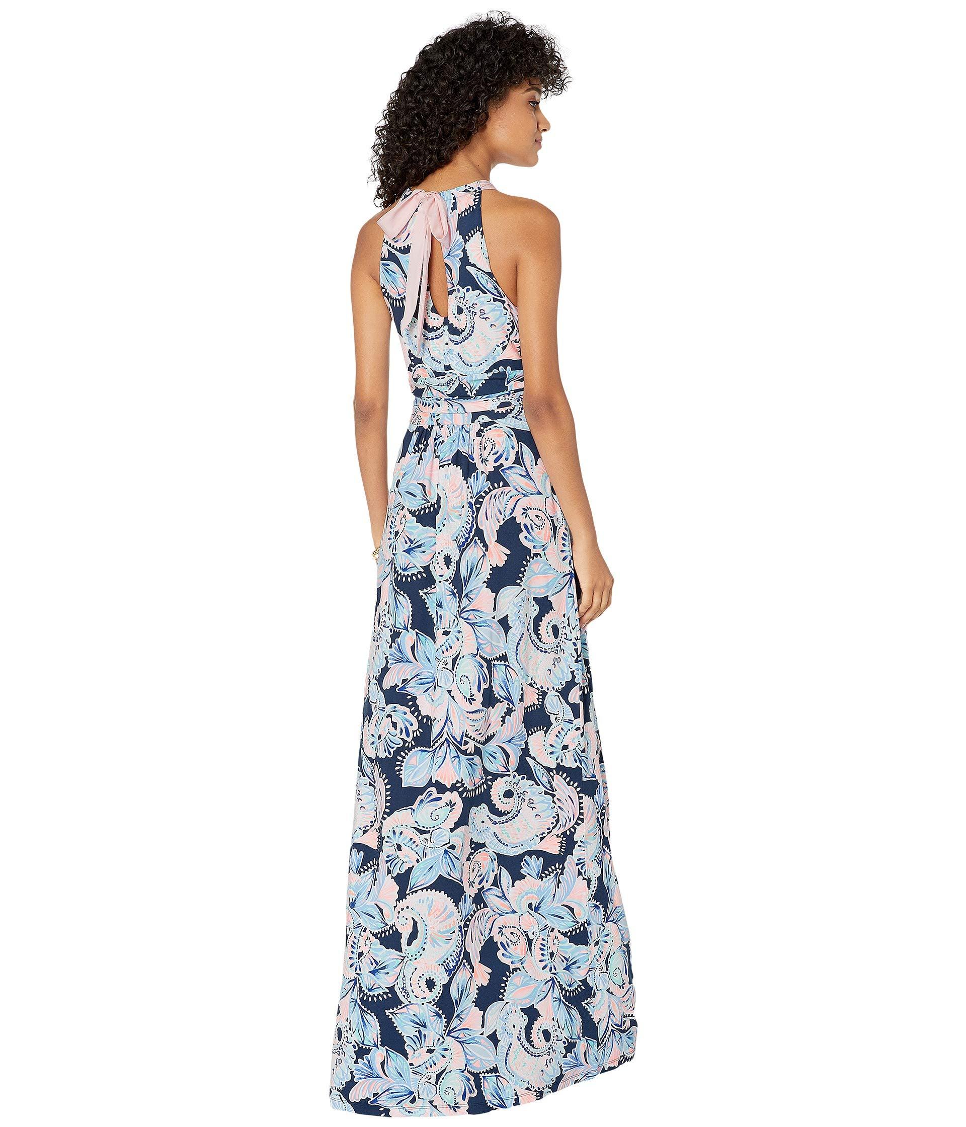 Lilly Pulitzer Synthetic Martina Maxi Dress in Blue - Lyst