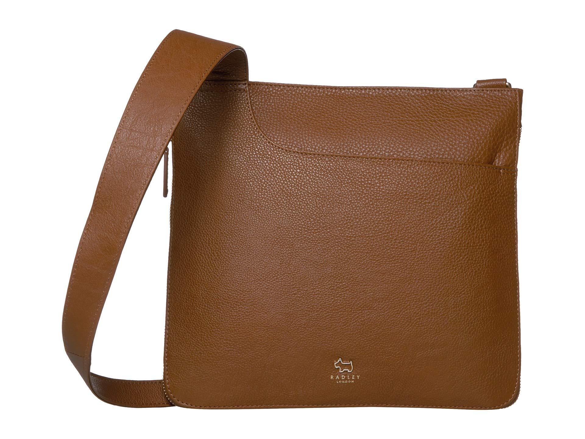 Radley Leather Pockets - Large Zip Around Crossbody Bag in Tan (Brown) - Lyst