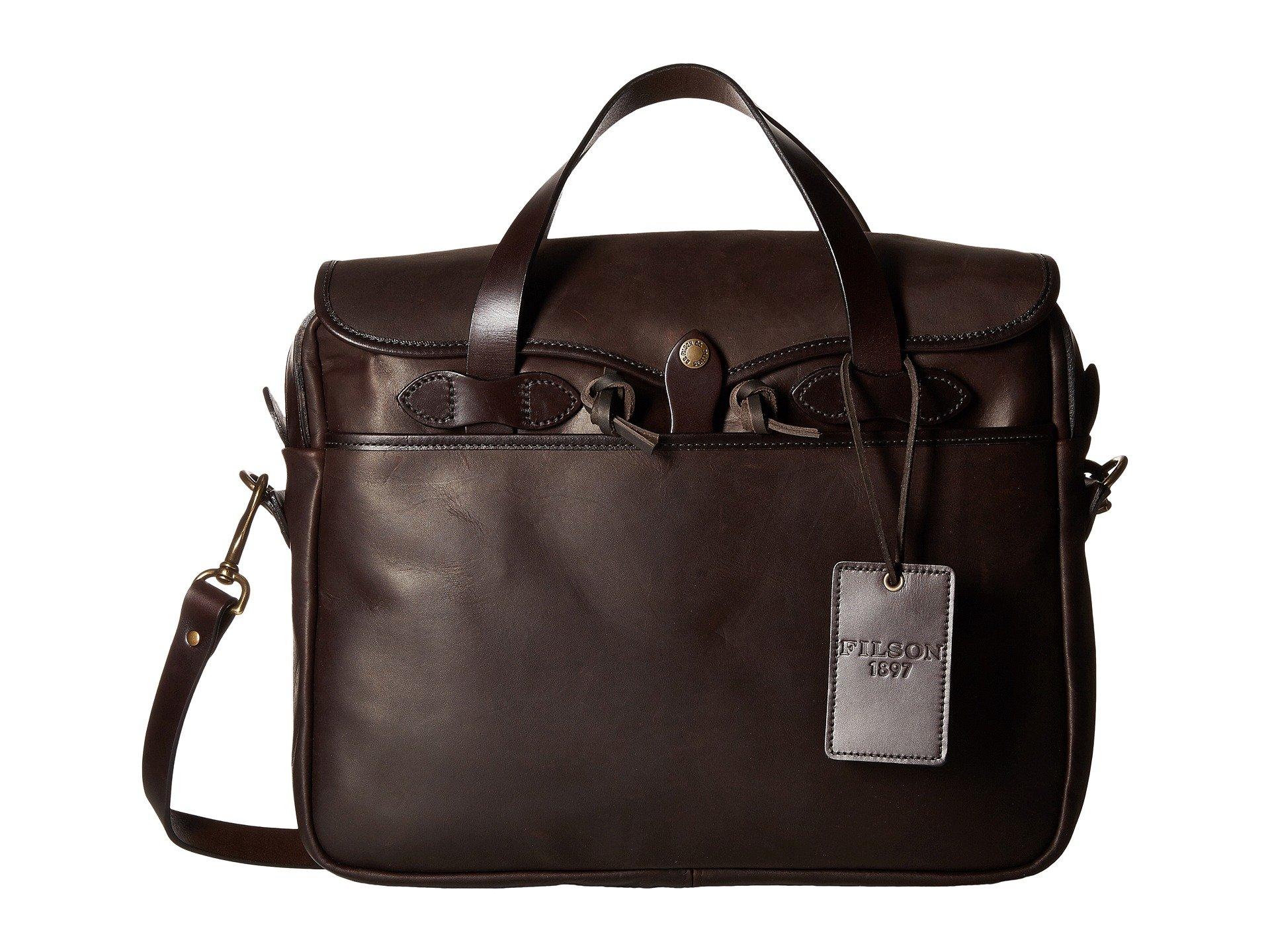 Filson Leather Weatherproof Original Briefcase in Brown Lyst