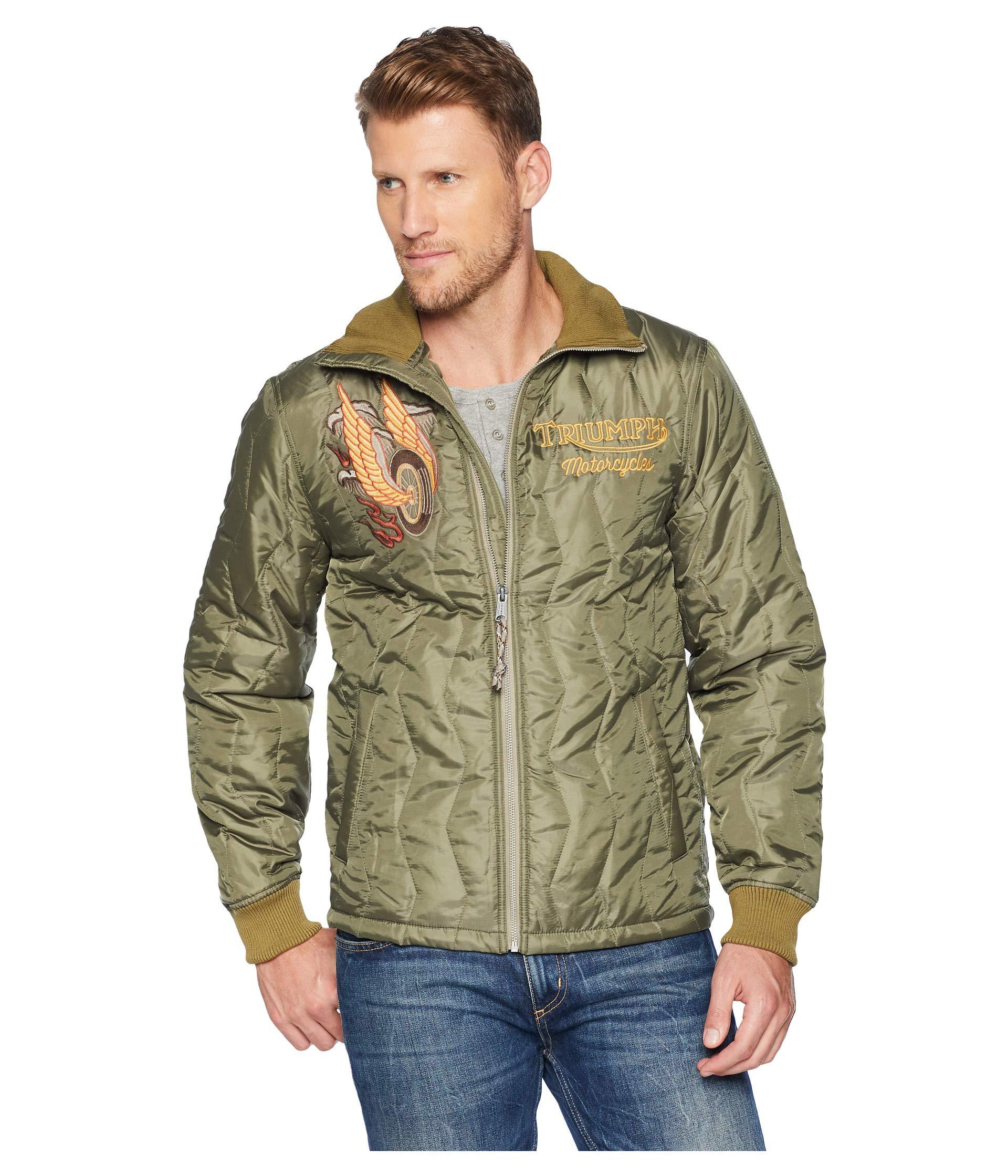 | Embroidered Tiger Lucky Jacket Men Triumph Coat Brand Green in (olive) for Lyst Men\'s