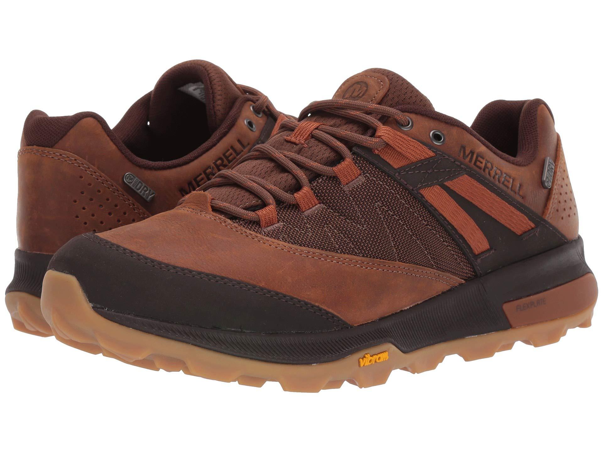 Merrell Leather Zion Waterproof in Brown for Men - Lyst