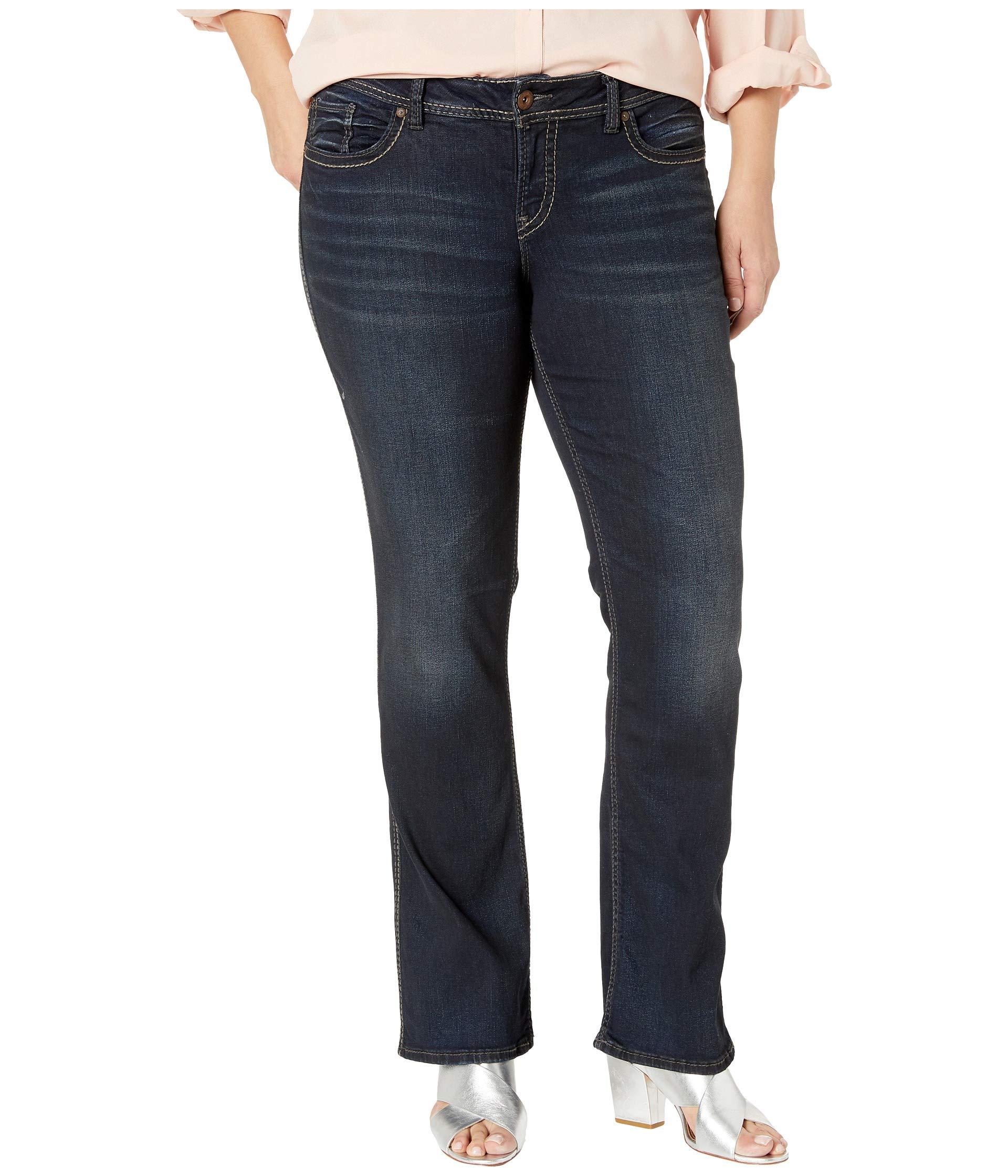 Silver Jeans Co. Denim Plus Size Suki Mid-rise Perfectly Curvy Slim ...