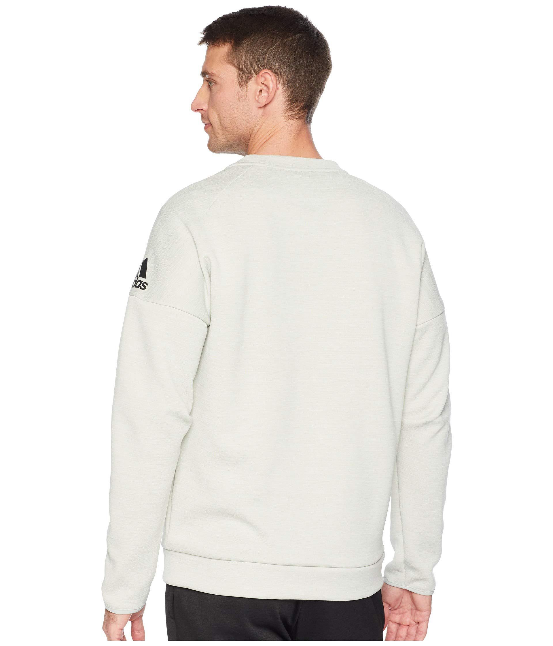 Adidas Synthetic Zne Crew Sweatshirt Zne Heather Legend Ink Men S Sweatshirt For Men Lyst