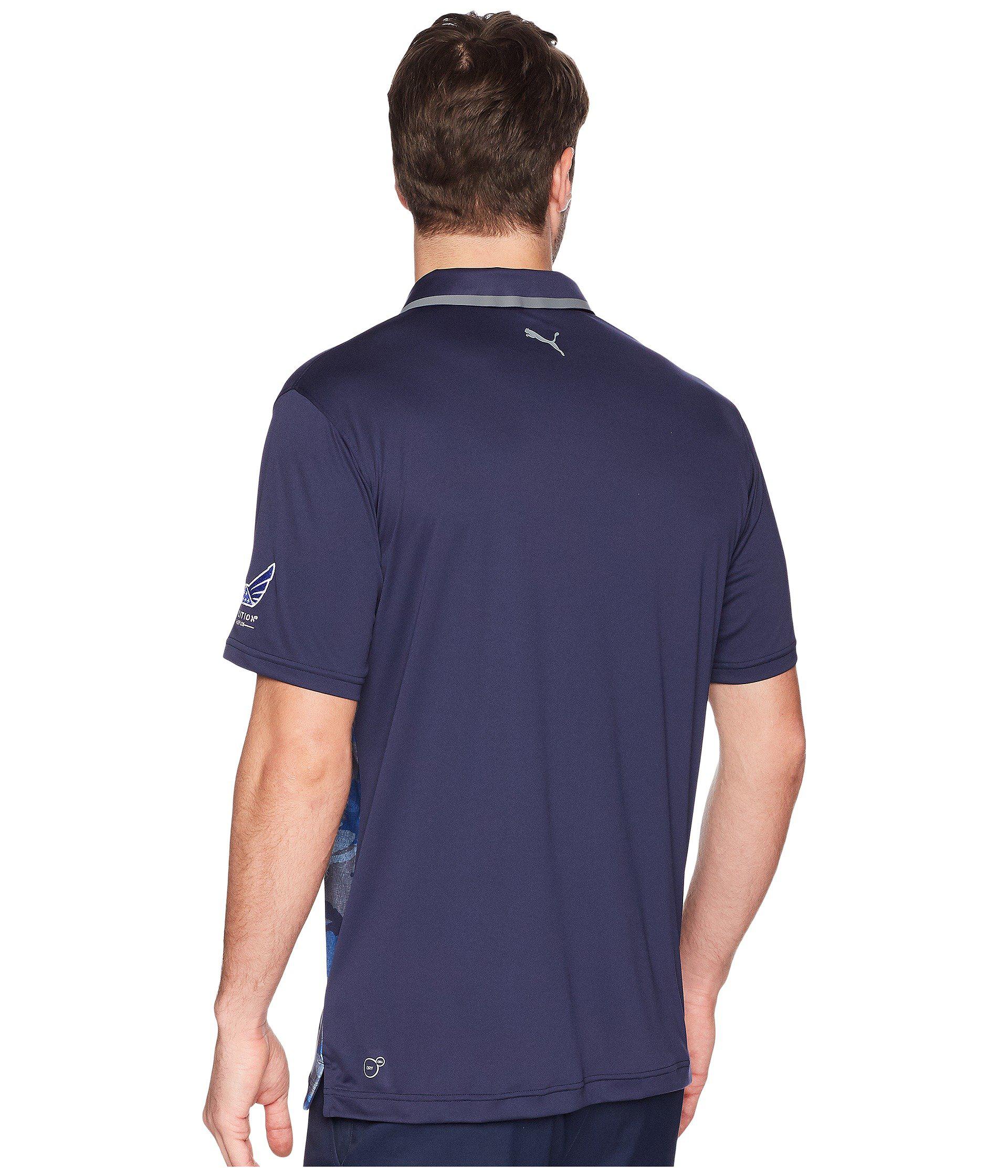 puma volition camo polo