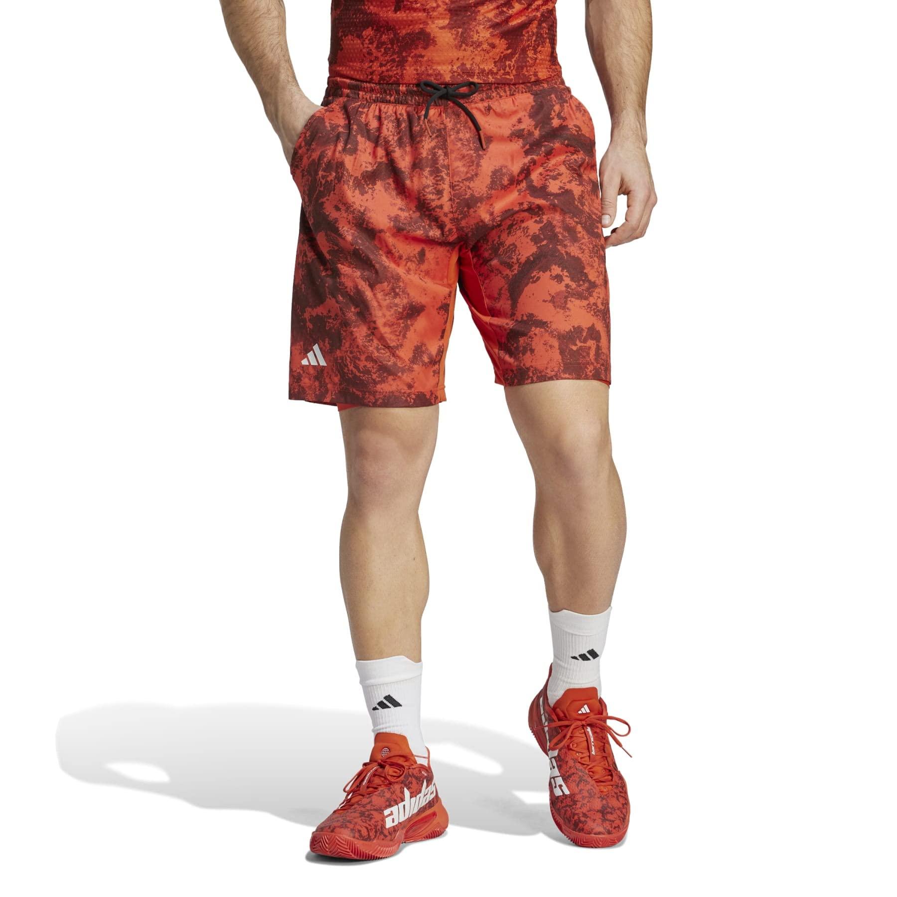 adidas Tennis Paris Heat.rdy 2-in-1 9 Shorts in Red for Men | Lyst