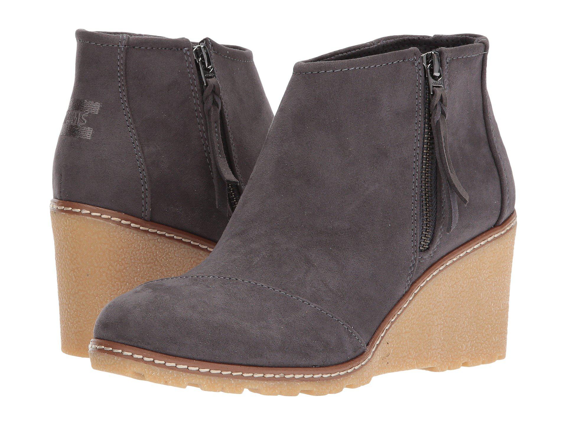 avery microfiber wedge bootie