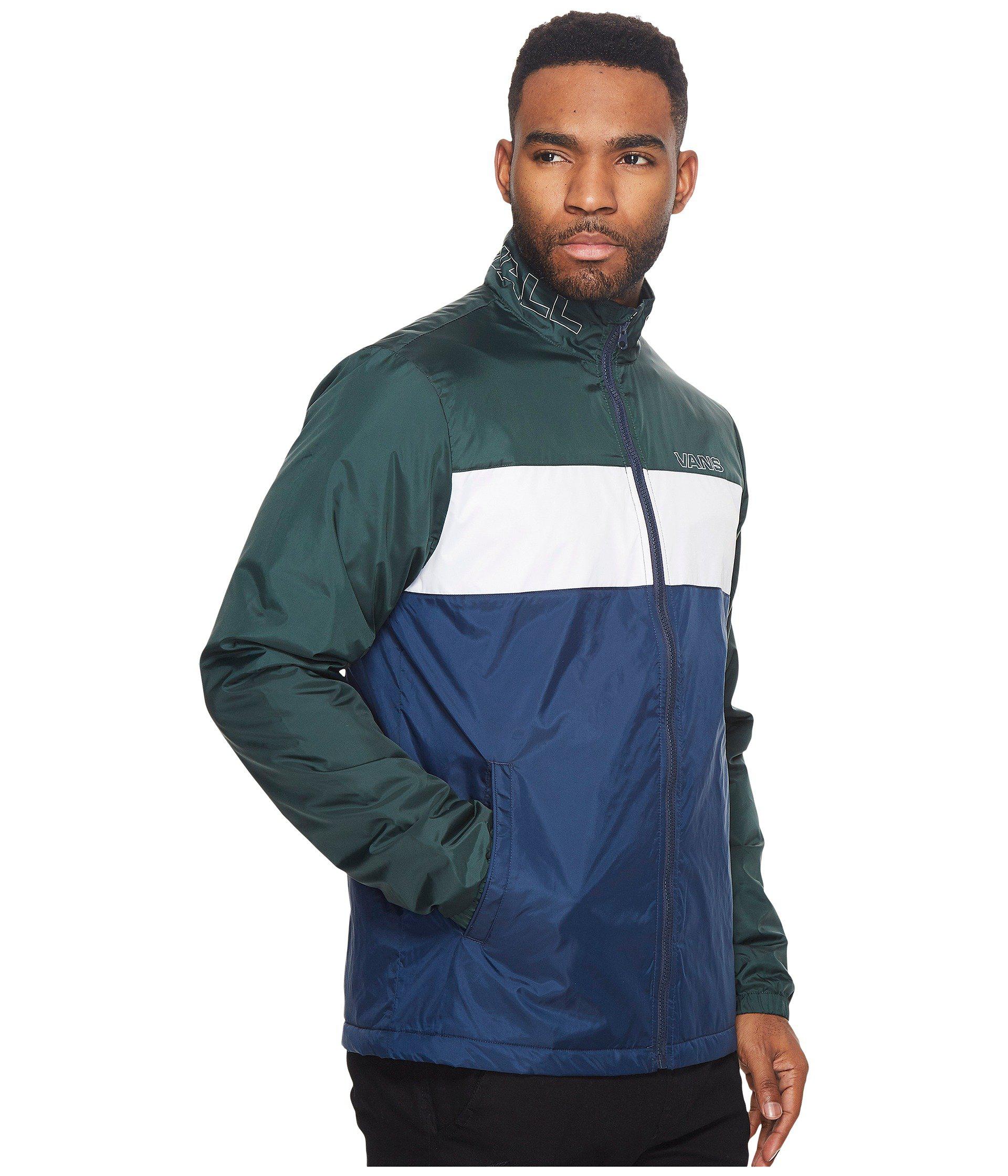 vans windbreaker blue
