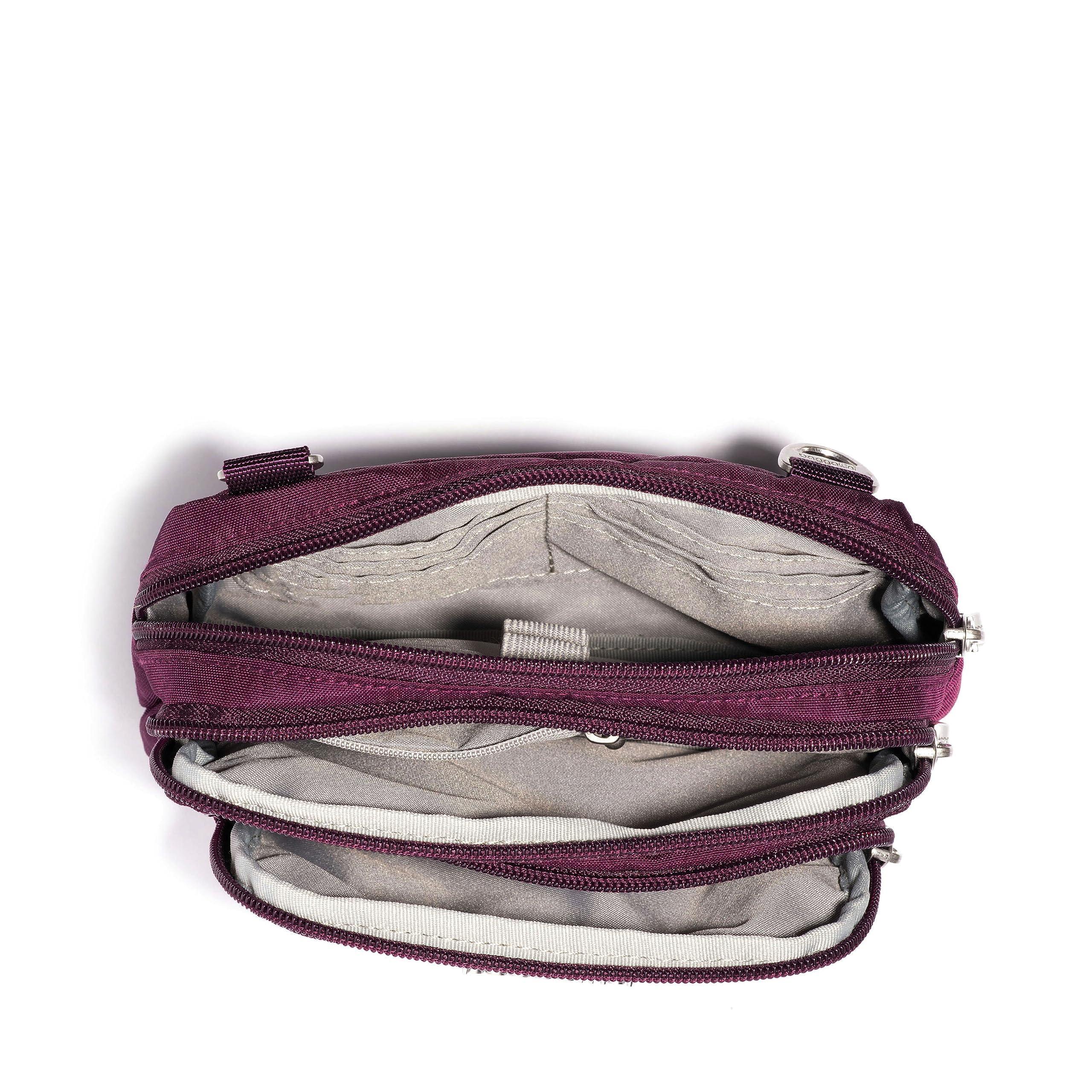 Baggallini Legacy Triple Zip Bagg  Cross body handbags, Baggallini, Red crossbody  bag
