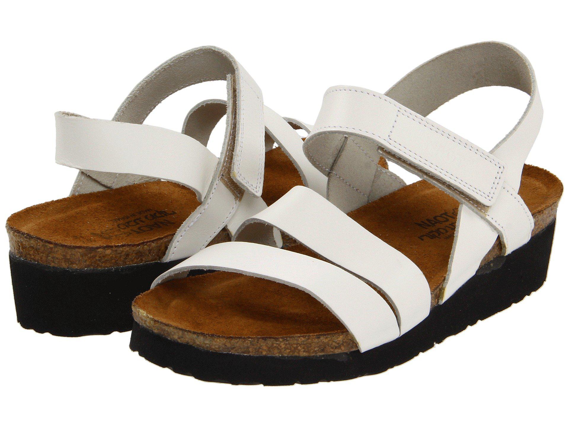 Lyst - Naot Kayla (black Luster Leather) Women's Sandals in White