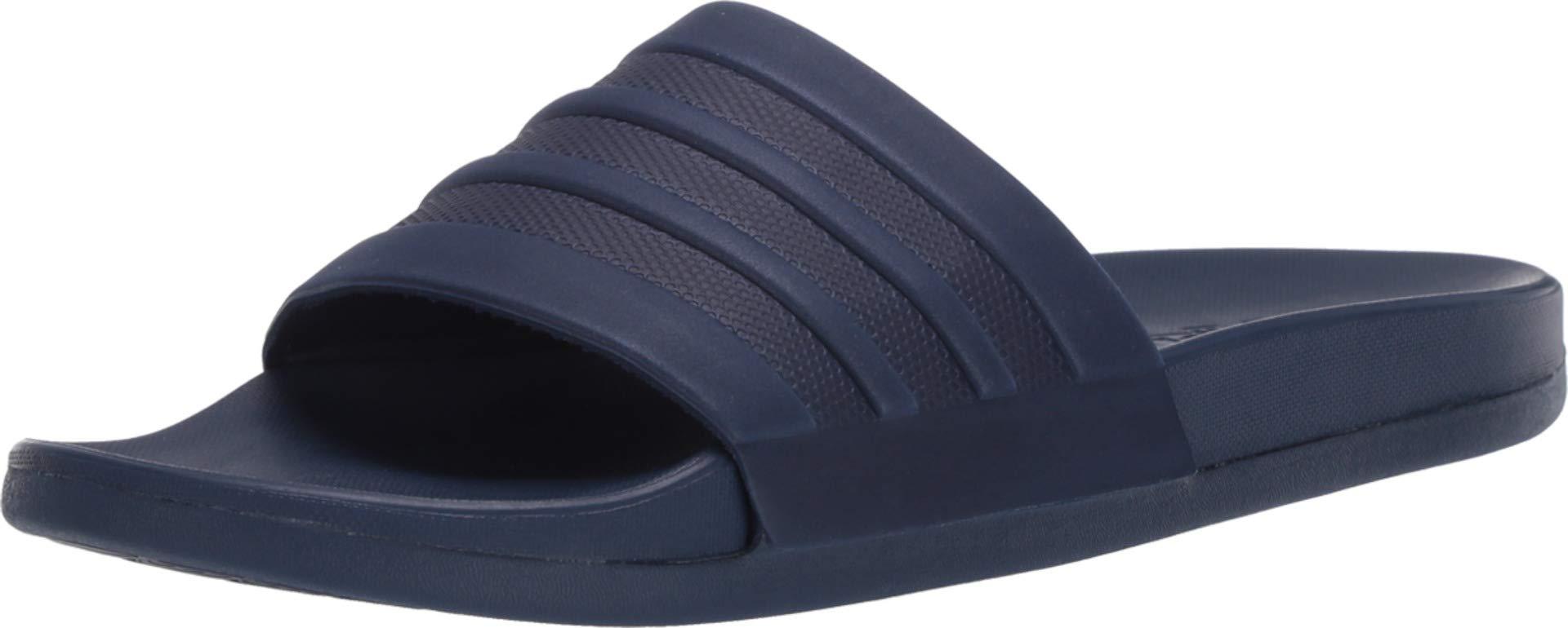 navy adidas slides