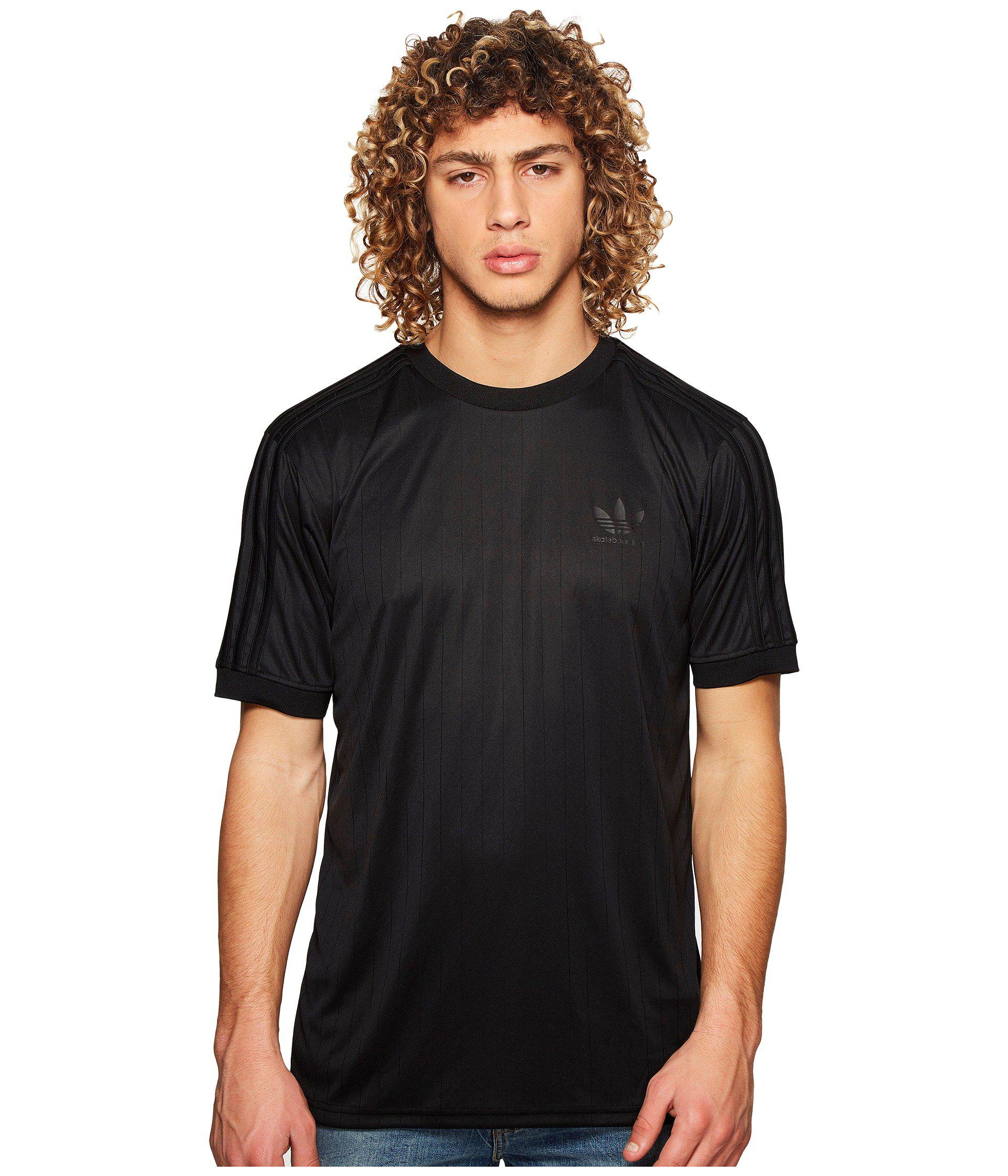 adidas Originals Synthetic Clima Club Jersey (black/black) Men's T ... adidas Originals Synthetic Clima Club Jersey (black/black) Men's T ...