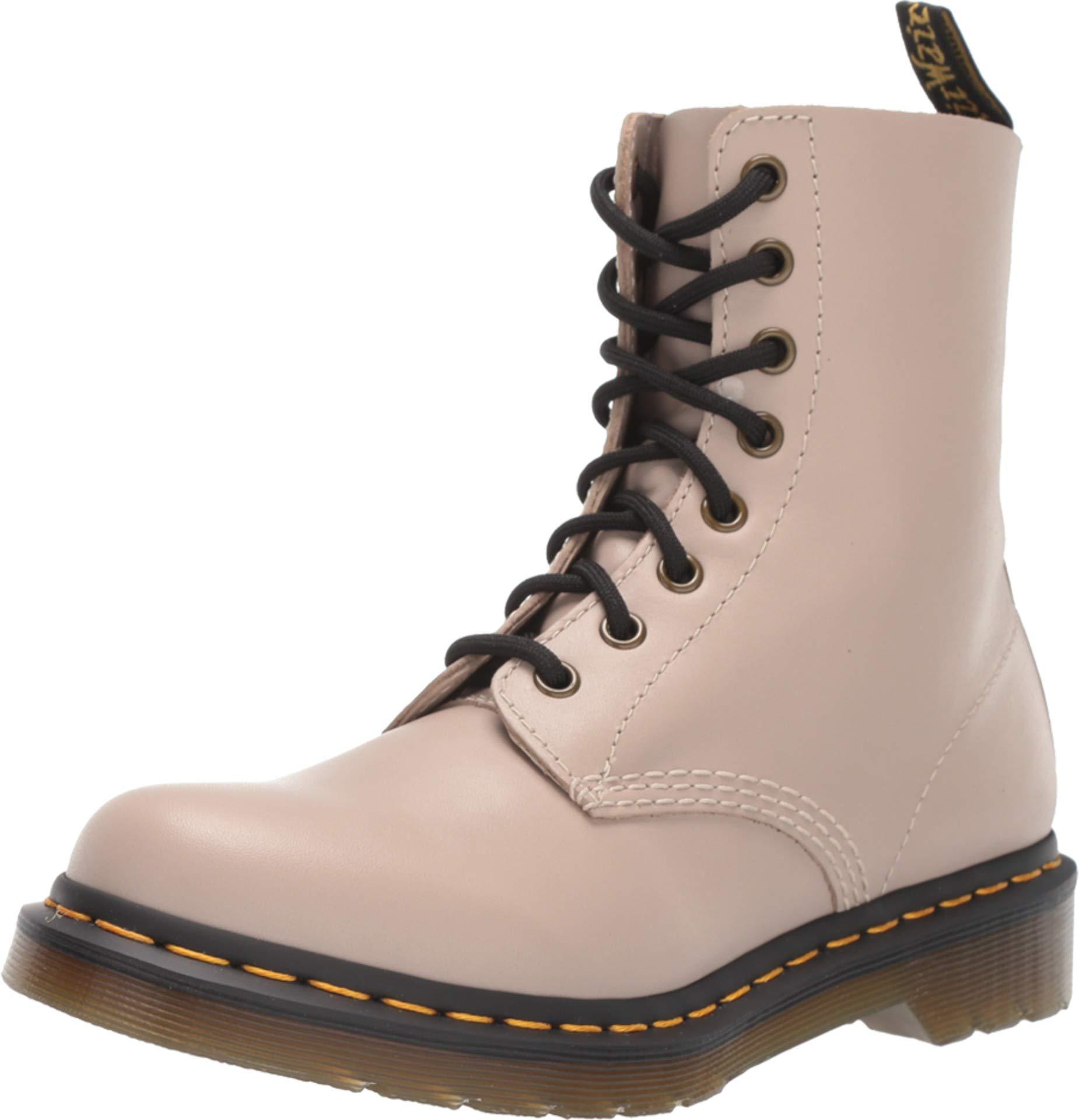 Dr. Martens Women's 1460 Pascal Wanama Soft Leather Combat Boots in Beige  (Natural) - Lyst