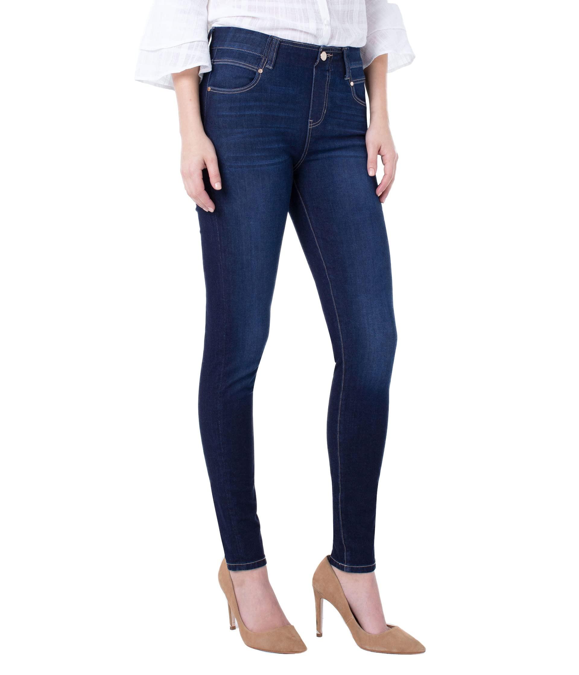 Liverpool Jeans Company Cotton Petite Gia Glider Skinny Pull-on W/ Fake ...