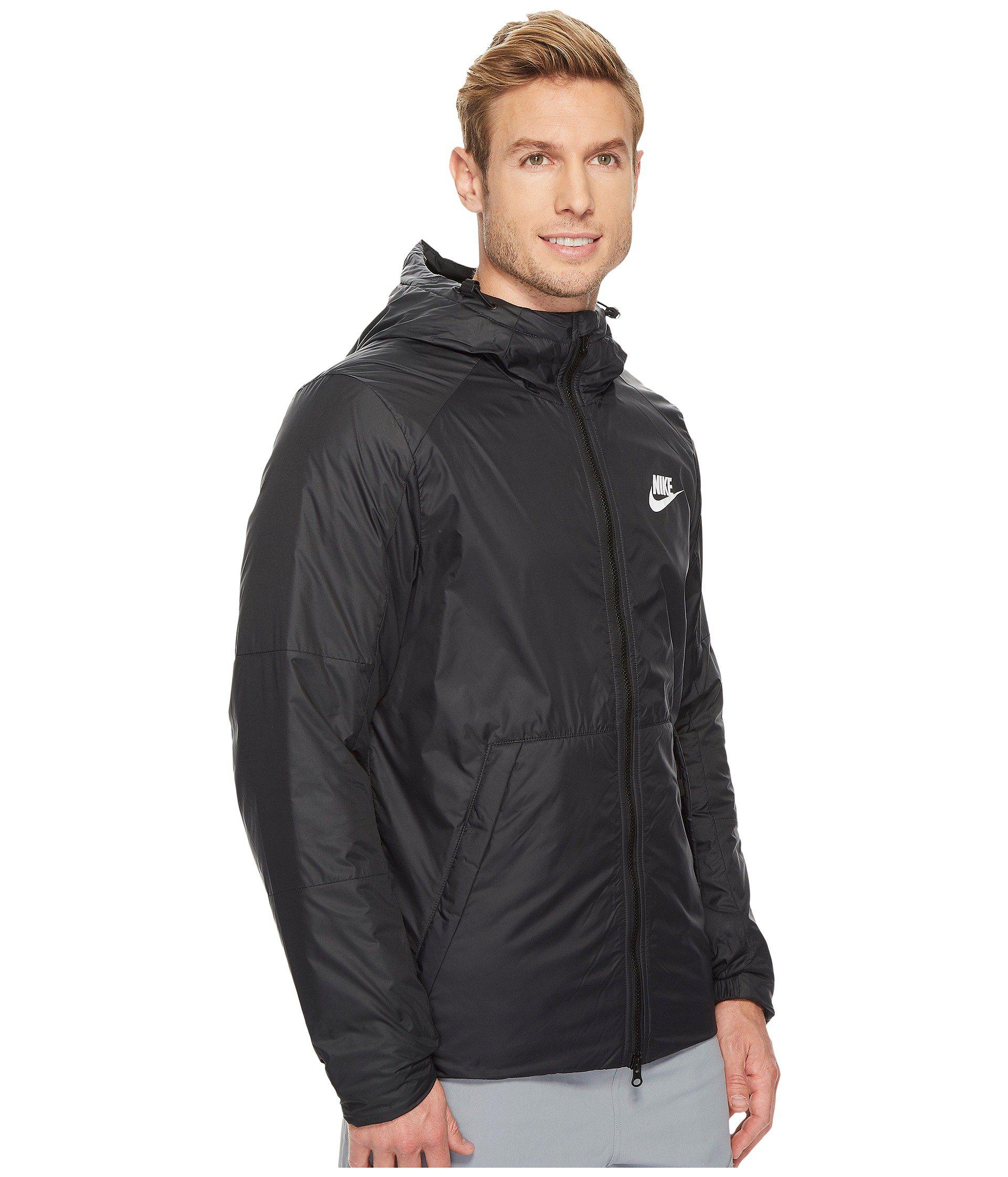 Nike Synthetic Fill Fleece Jacket in Black/Anthracite/White (Black) for