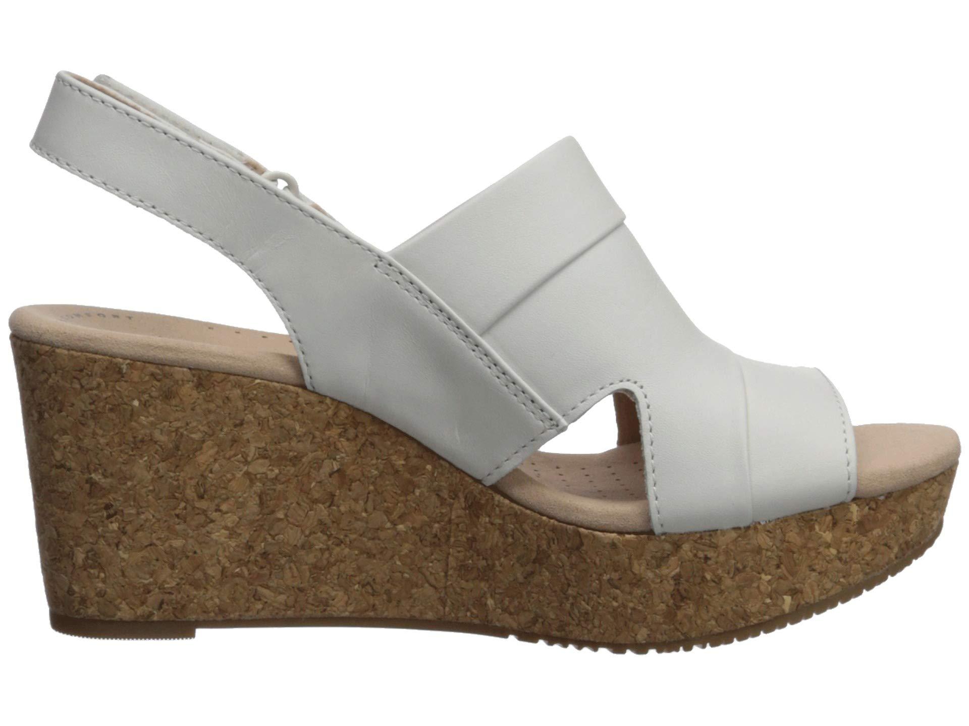 clarks annadel ivory women's platform wedge sandals