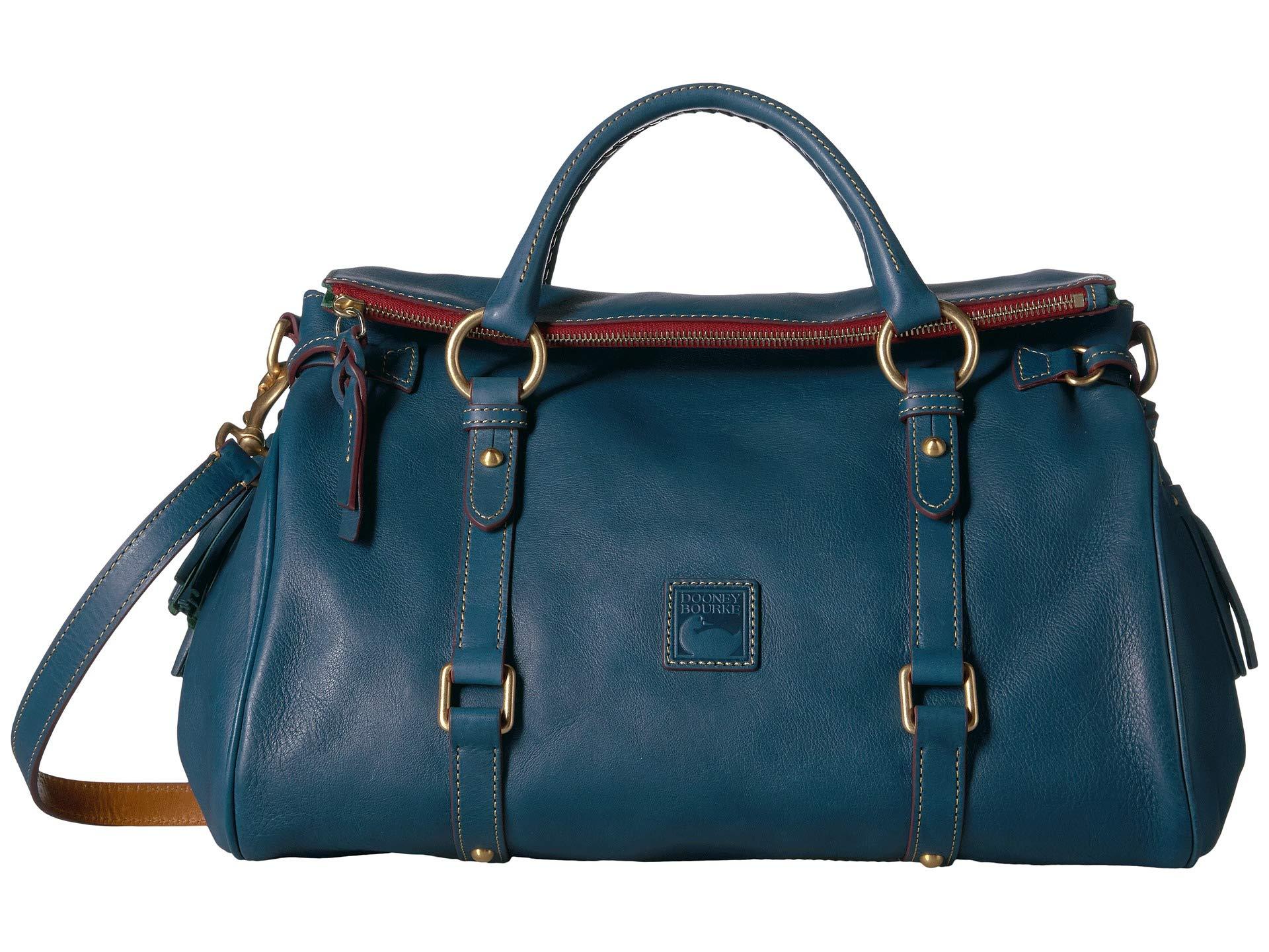 Dooney & Bourke Leather Florentine Vachetta Satchel in Blue - Lyst