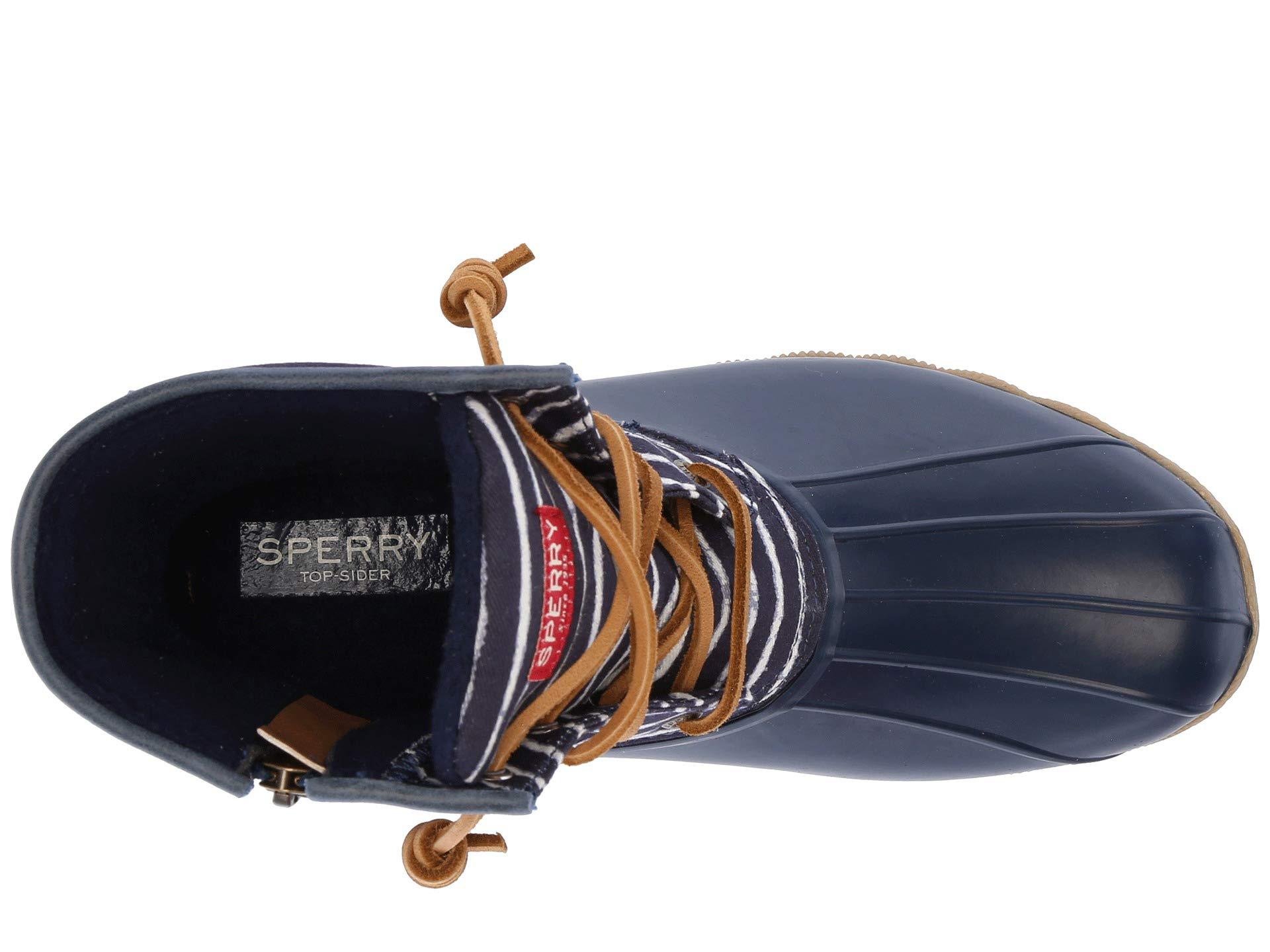 women's saltwater indigo stripe duck boot