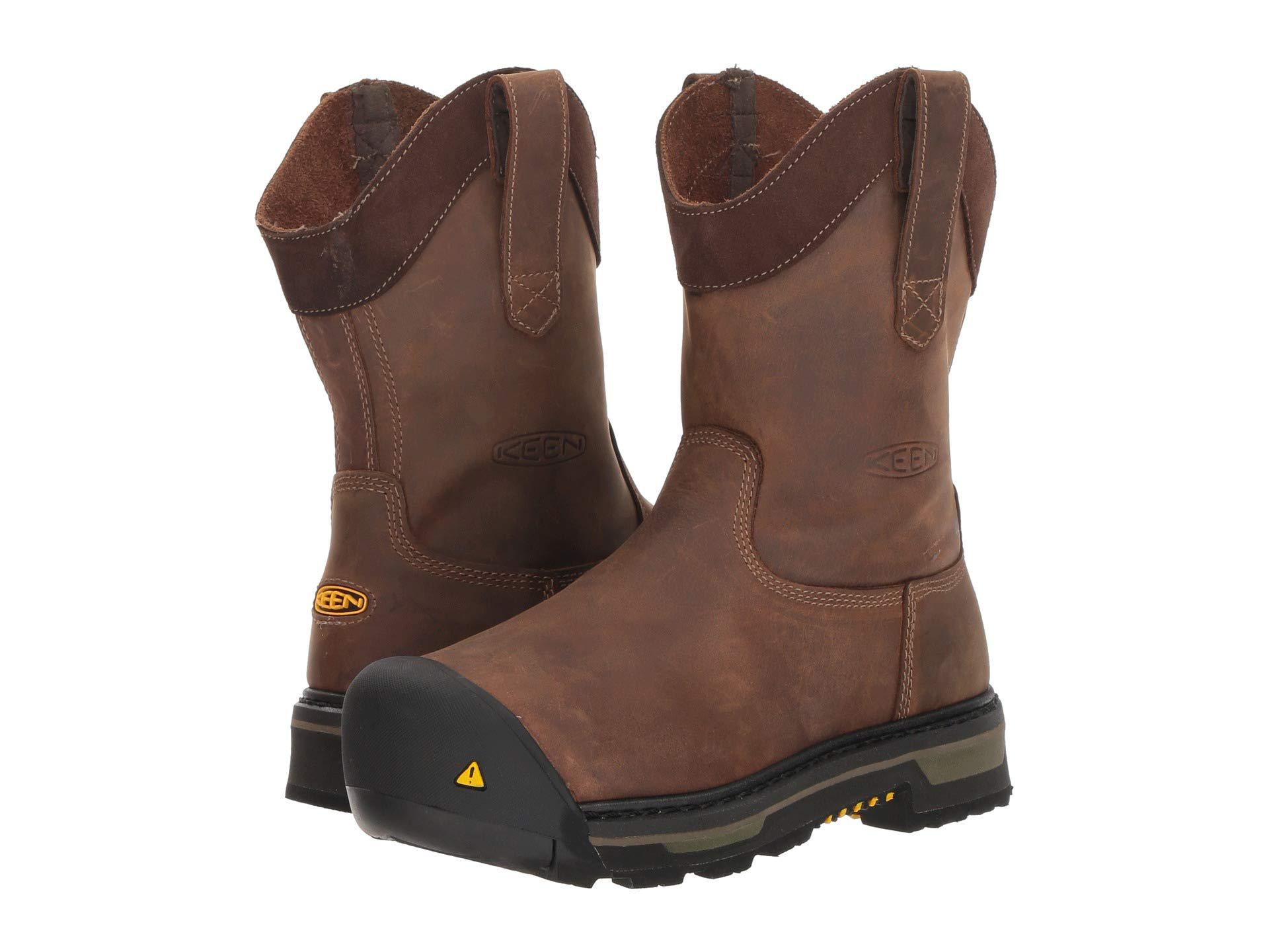 Keen Oakland Wellington Steel Toe (cascade Brown/black) Work Boots for Men  | Lyst