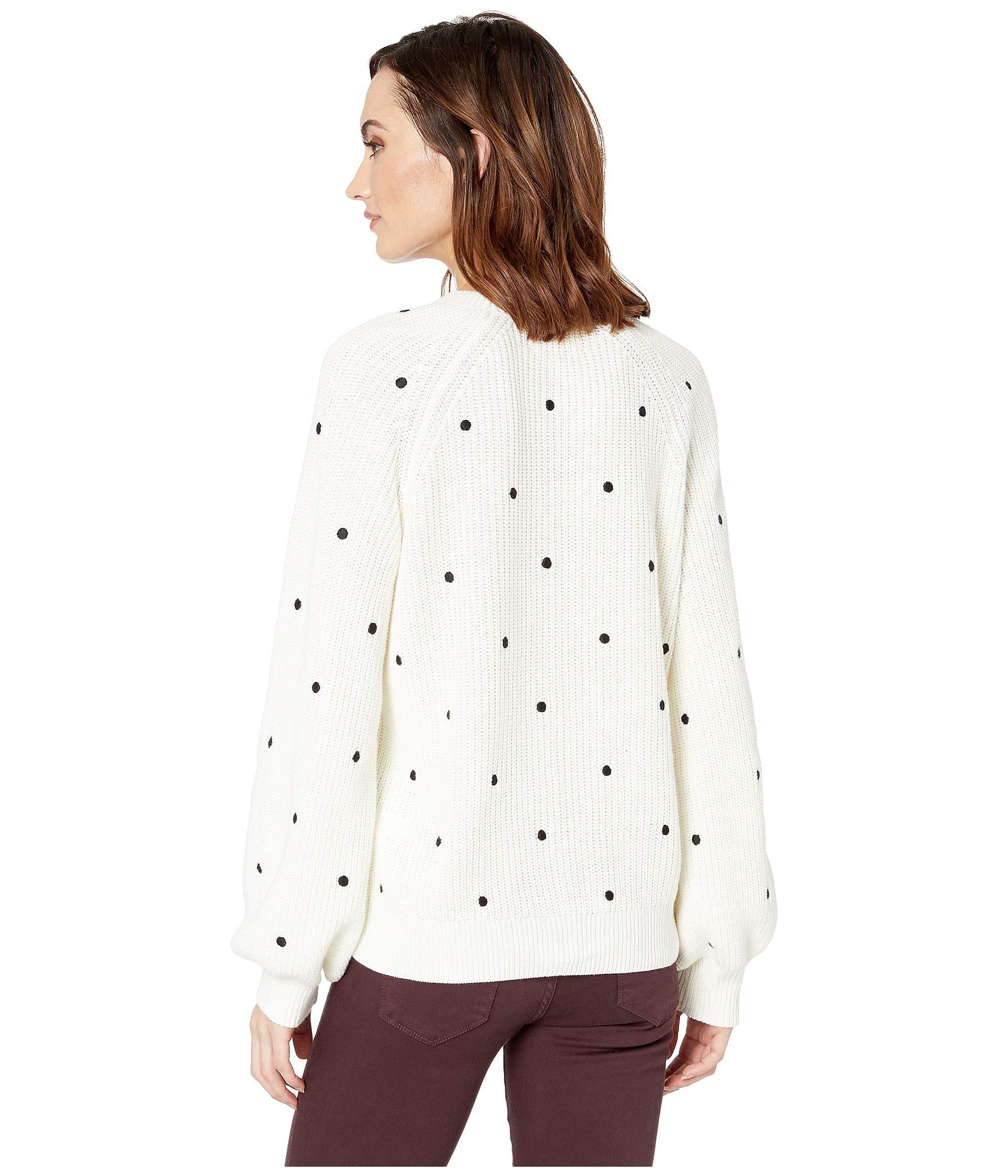 lucky brand polka dot sweater