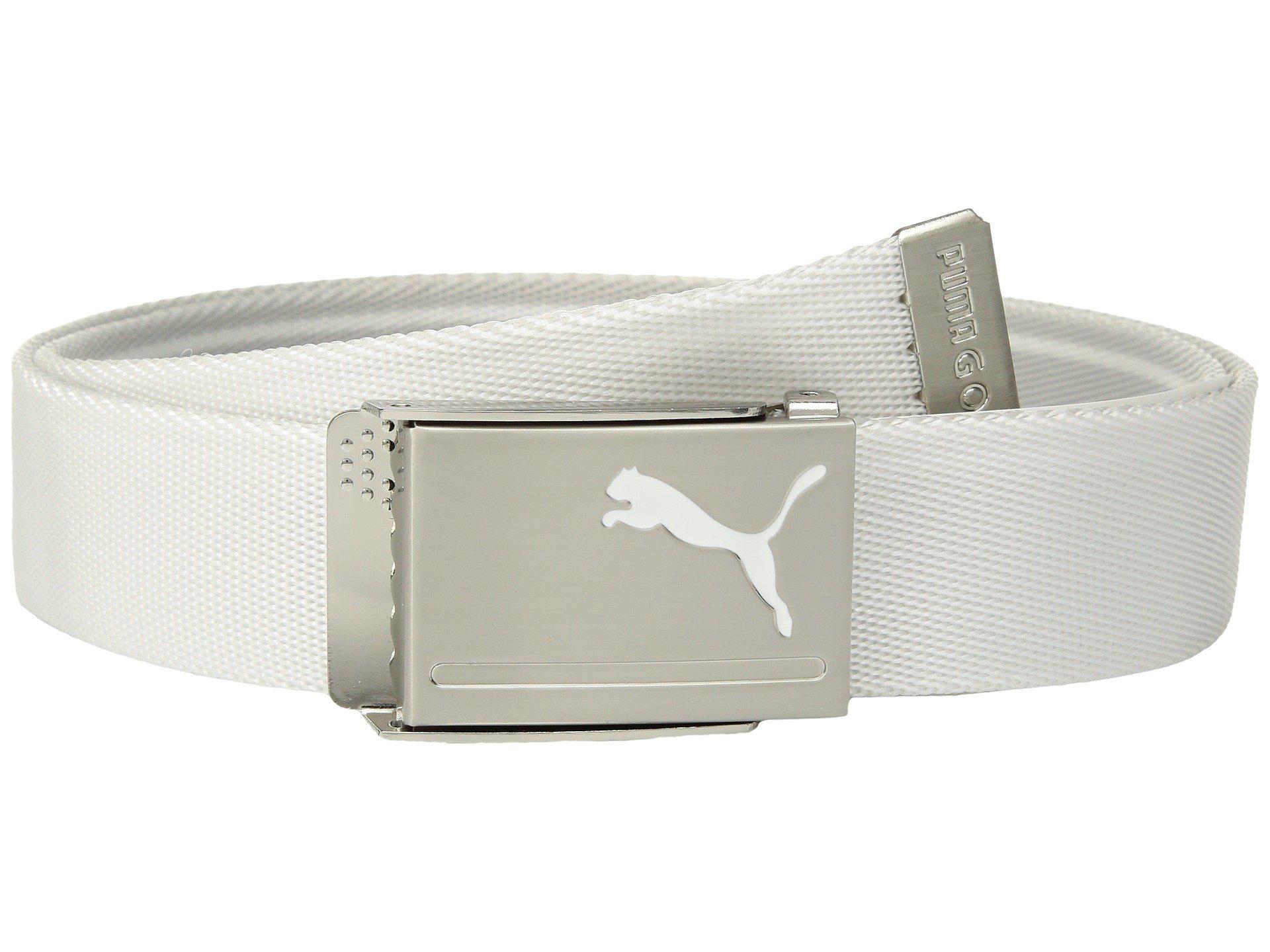 white puma belt