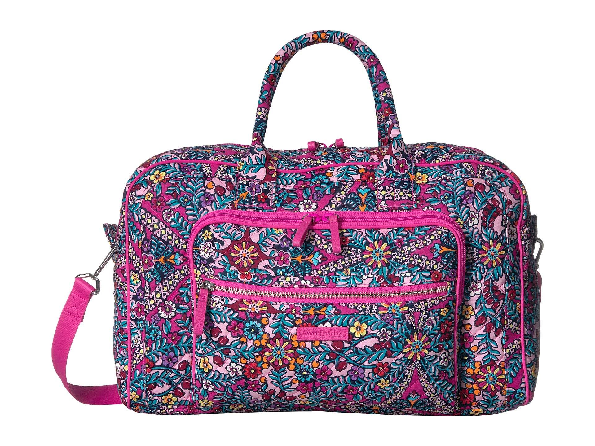 vera bradley travel suitcase