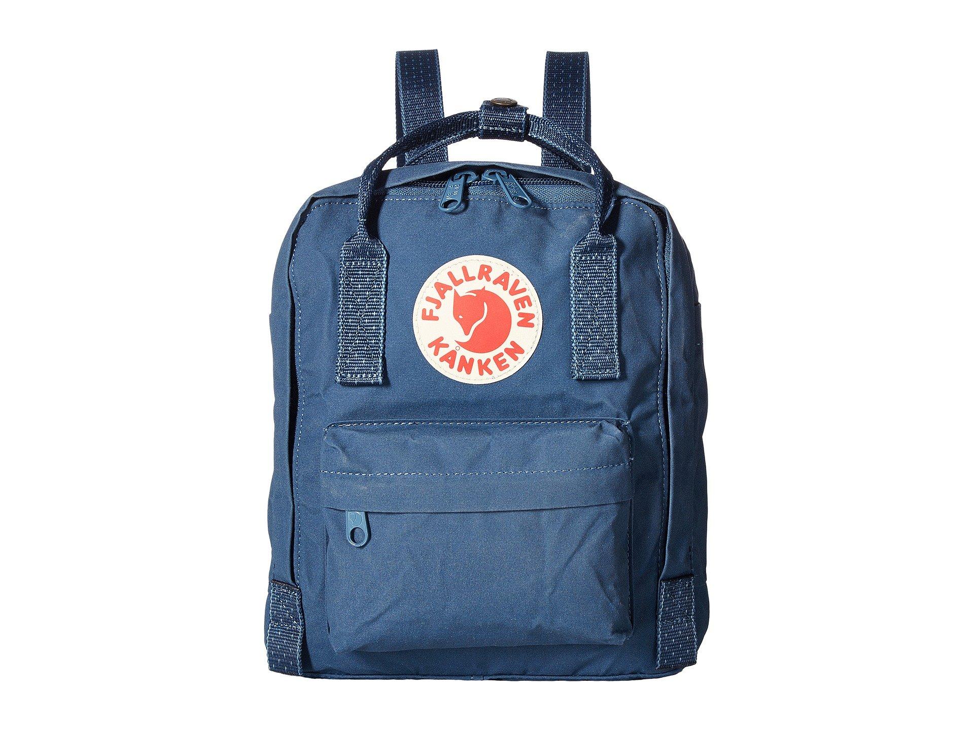 fjallraven kanken royal blue pinstripe backpack