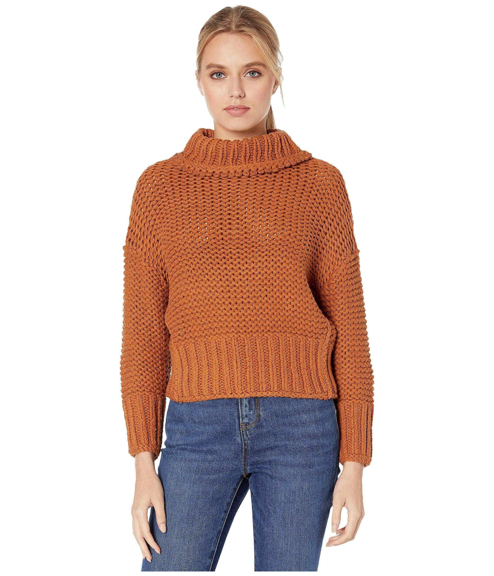 Free People Cotton My Only Sunshine Sweater in Bronze (Orange) - Lyst