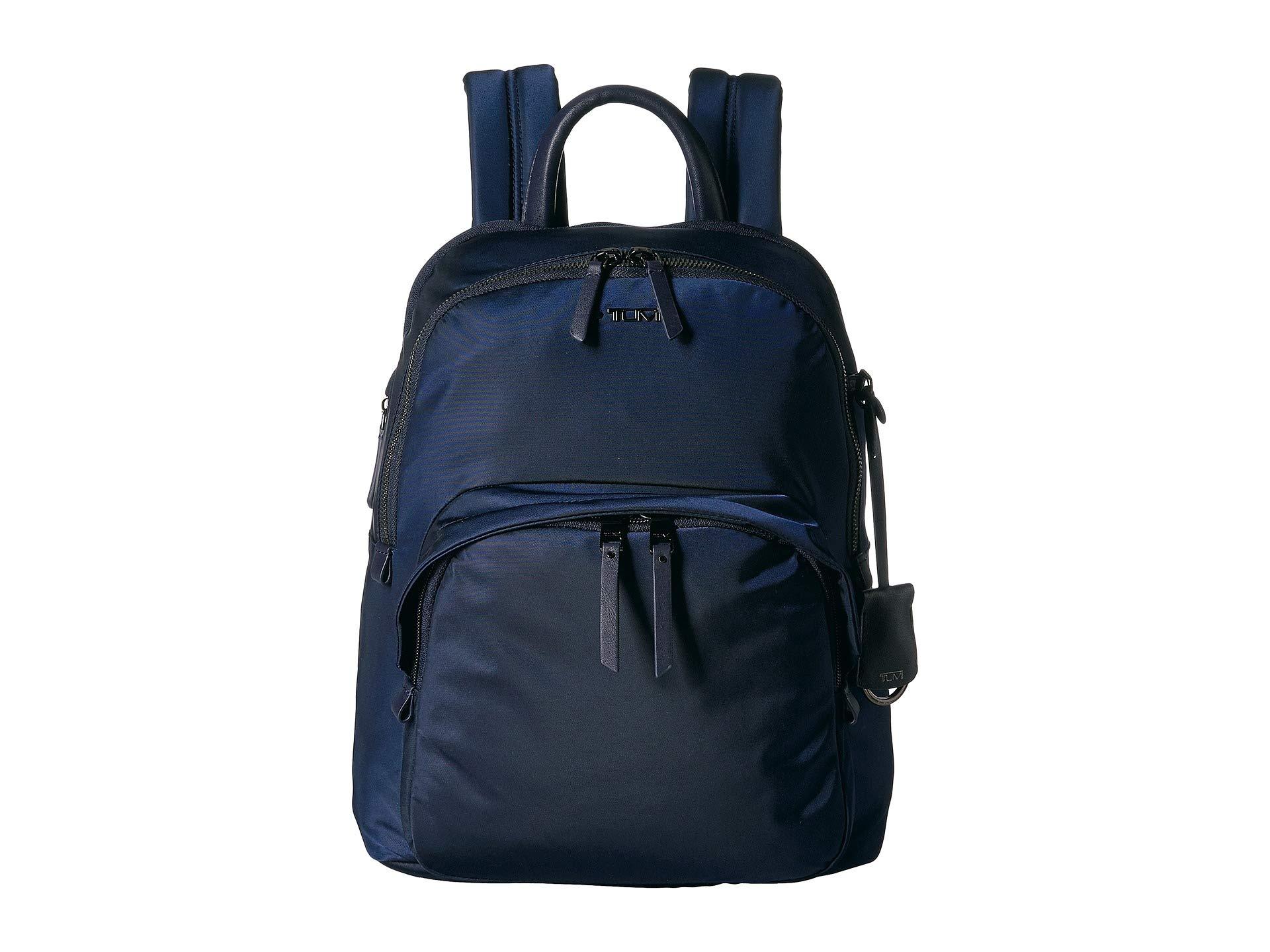 Tumi Leather Voyageur Dori Backpack in Navy (Blue) - Lyst