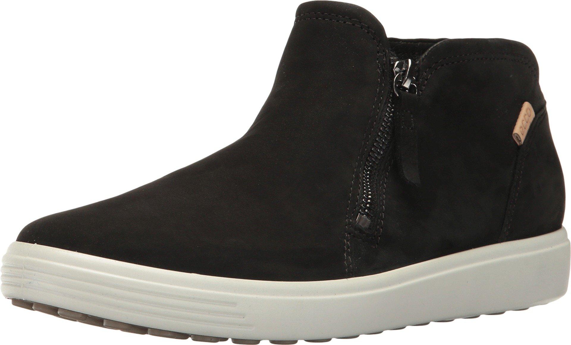ecco women's soft 7 low zip bootie fashion sneaker