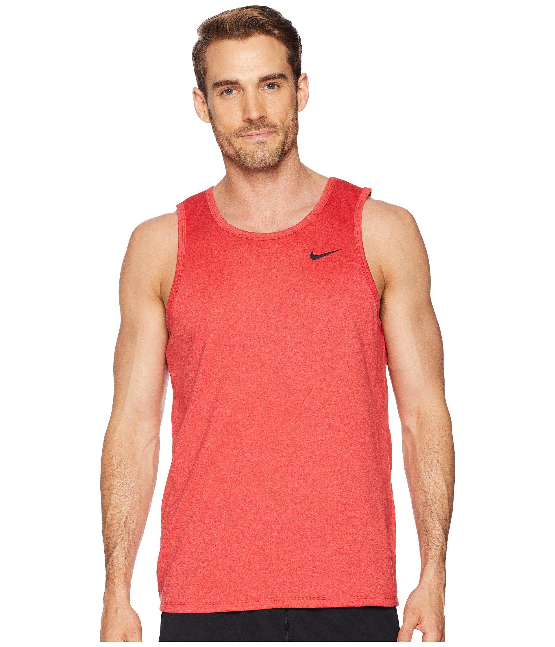 Nike Synthetic Legend Tank Top in Red 
