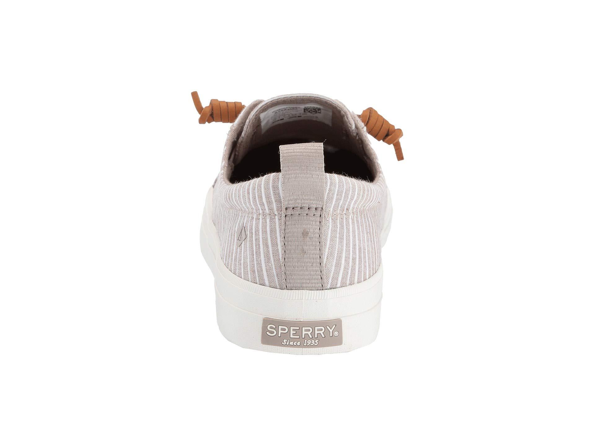 women's crest vibe chambray stripe sneaker