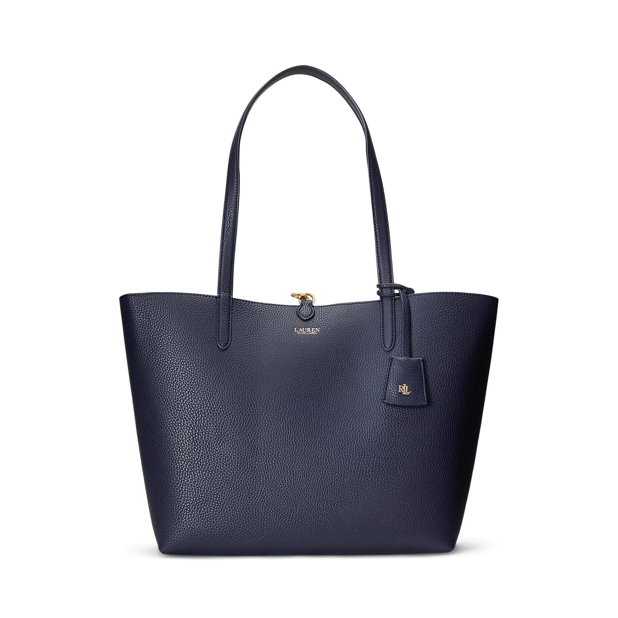 Lauren by Ralph Lauren Faux-leather Large Reversible Tote Bag in Blue ...