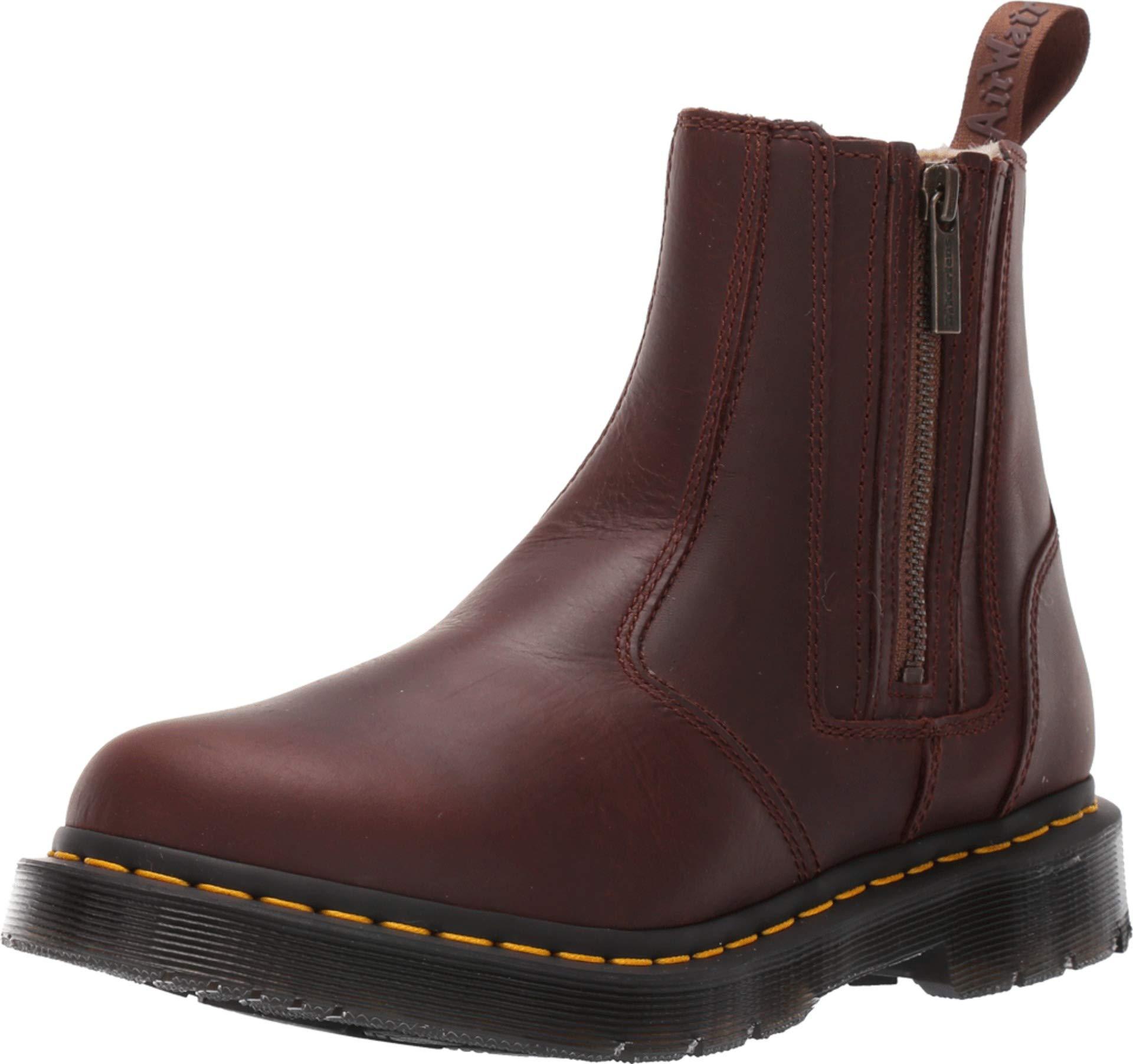 dr martens brown fur