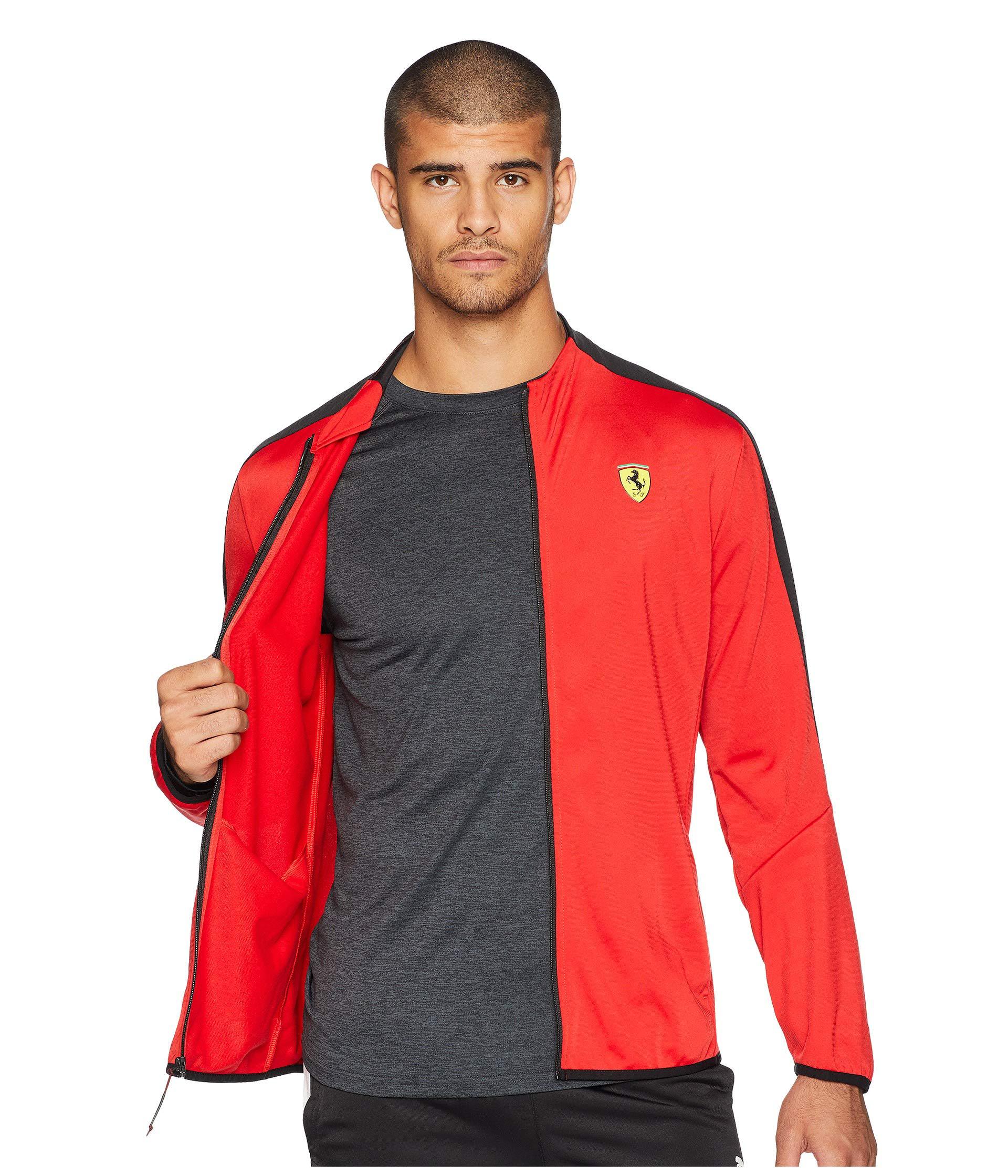 Download PUMA Synthetic Sf T7 Track Jacket (rosso Corsa) Men's Coat ...