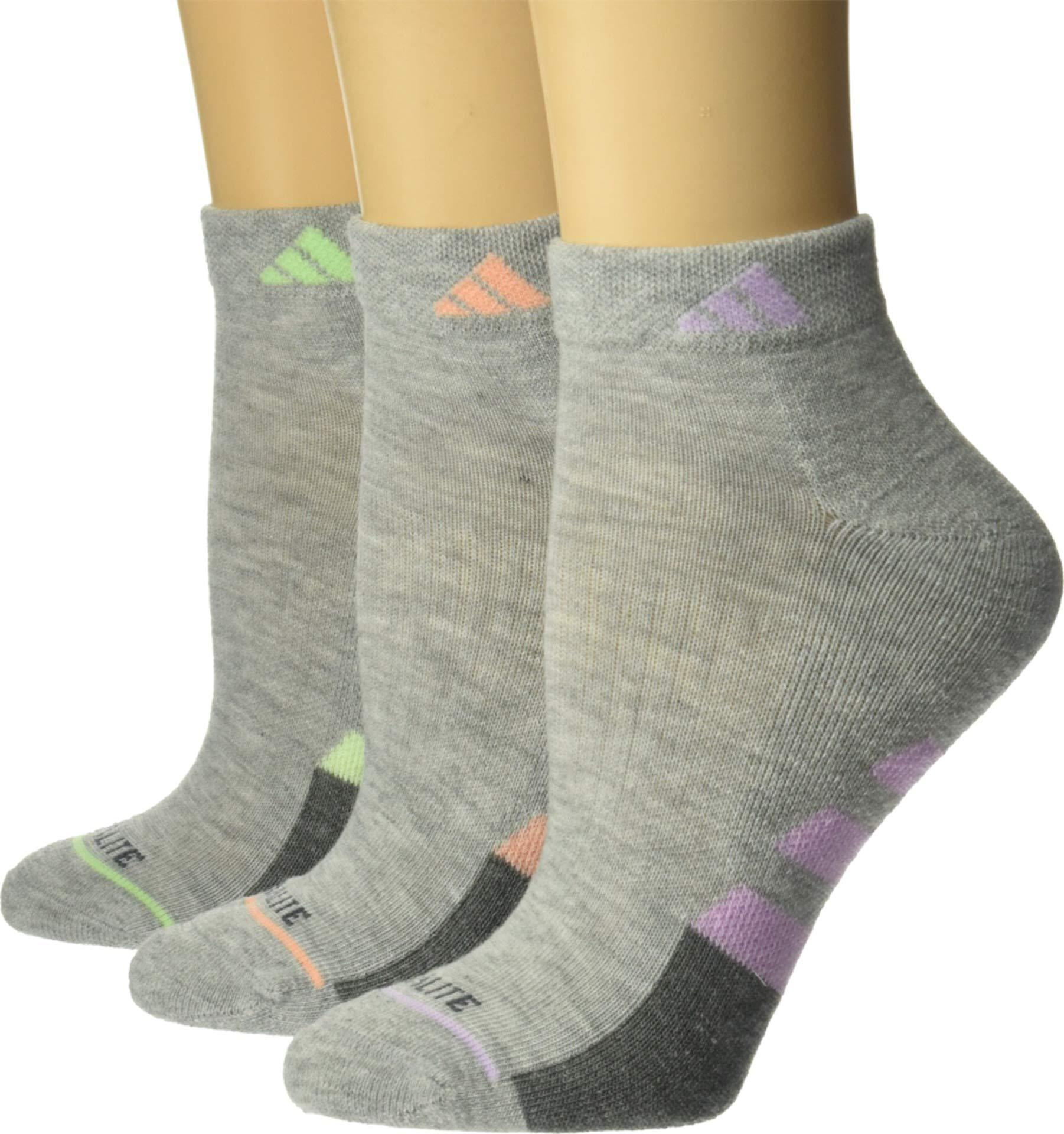 adidas Synthetic Cushioned Ii Low Cut Socks 3pack in Gray Save 31