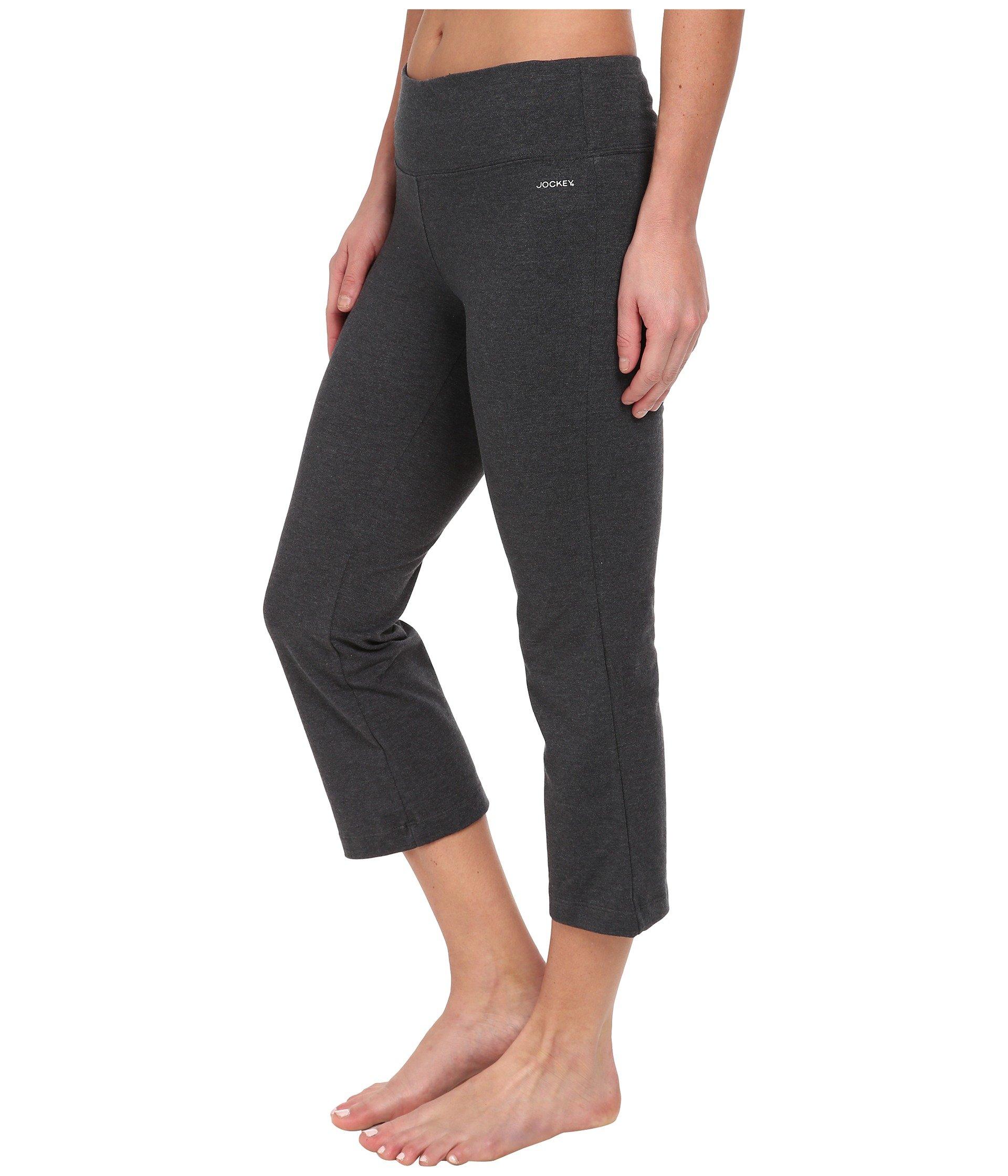 jockey active slim capri flare