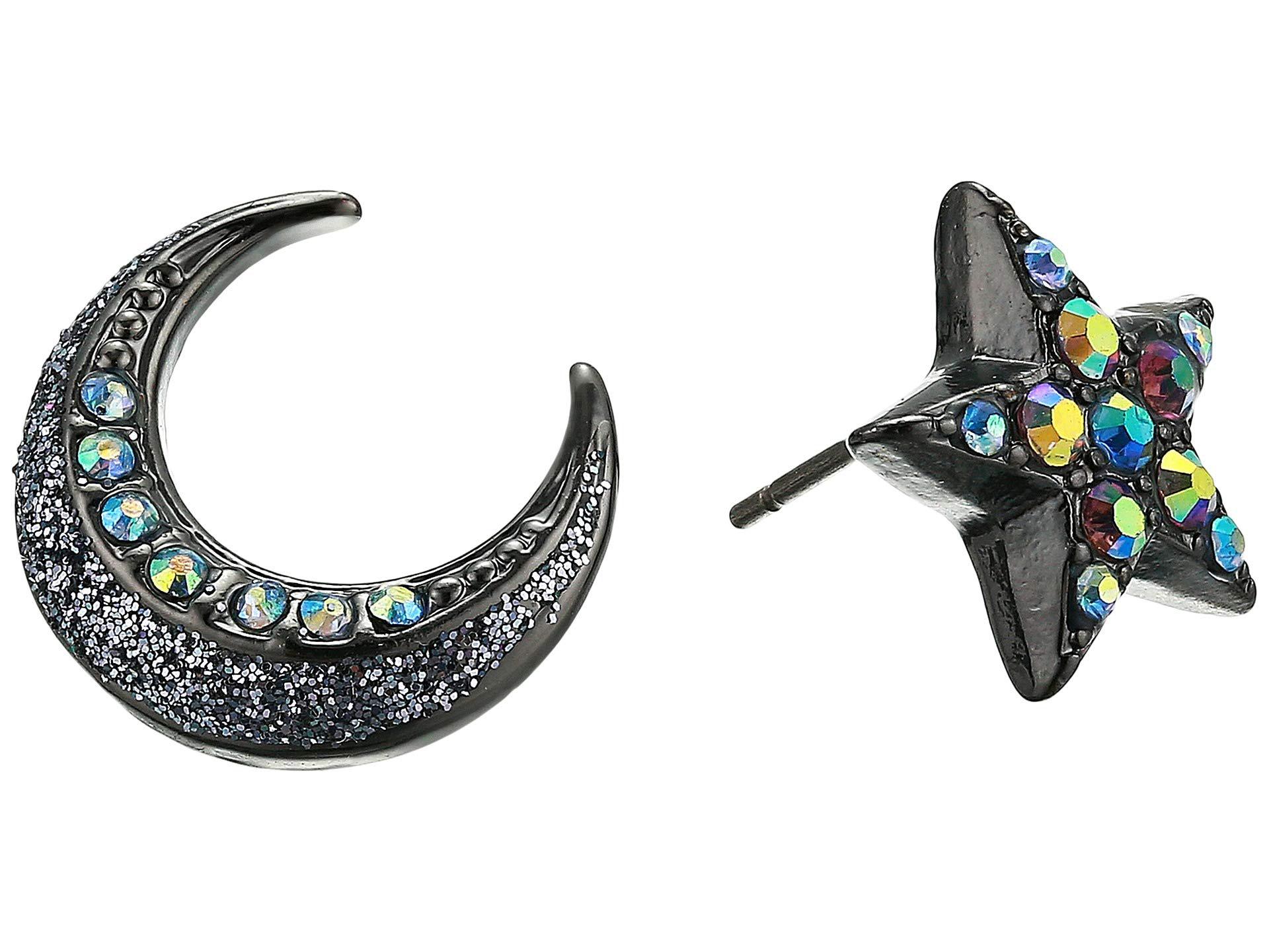 betsey johnson moon earrings