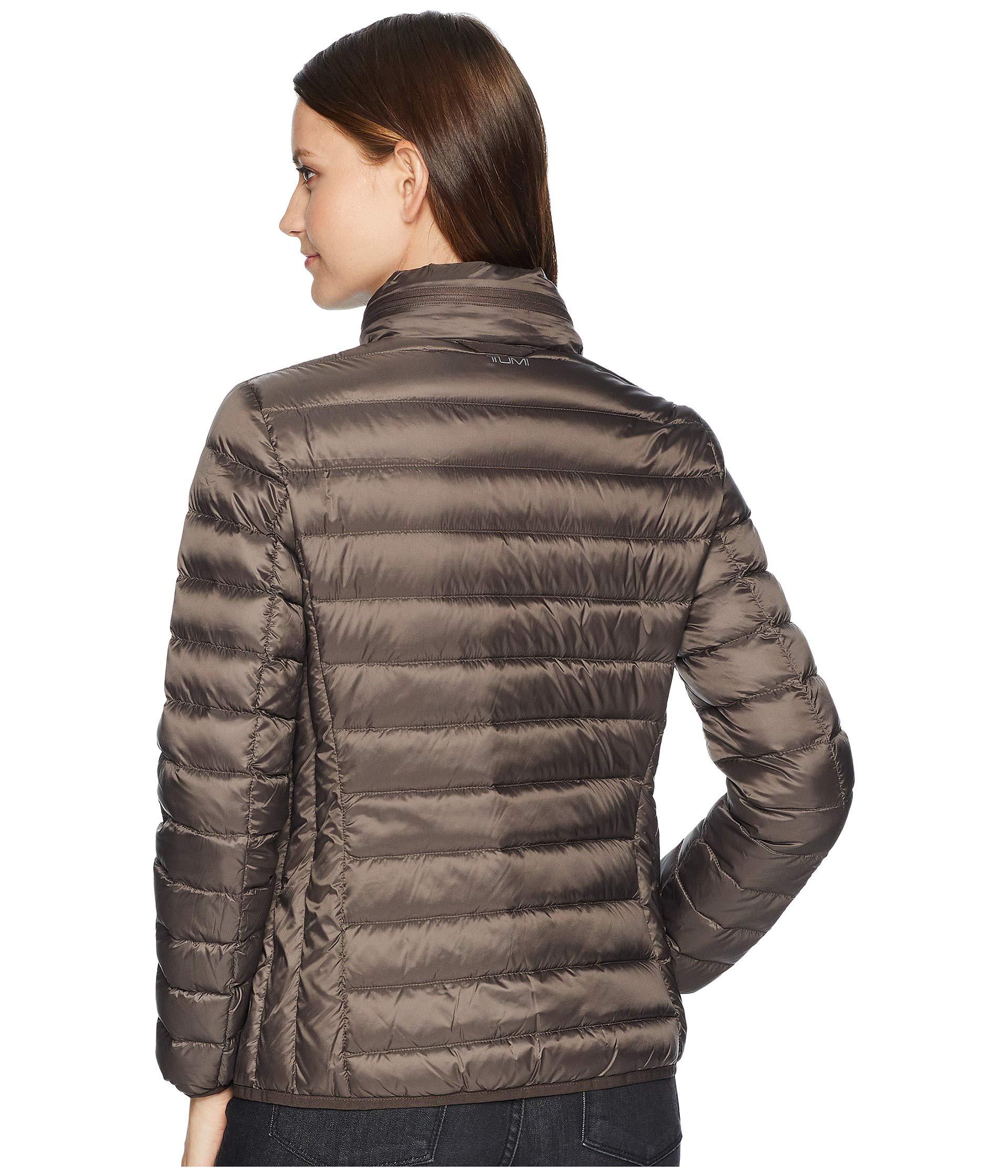 Tumi Synthetic Clairmont Packable Travel Puffer Jacket in Mink (Brown
