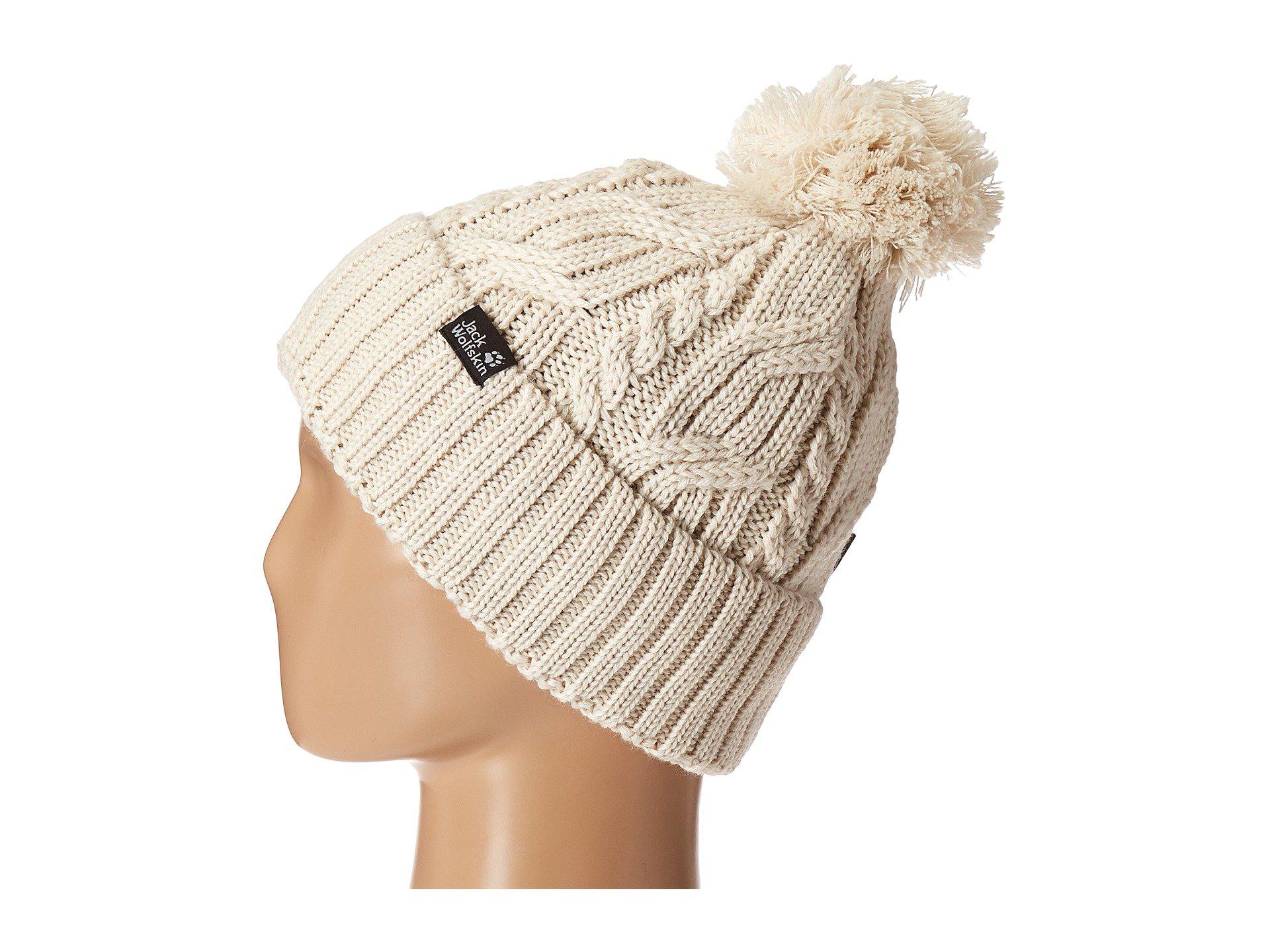 jack wolfskin stormlock pompom beanie