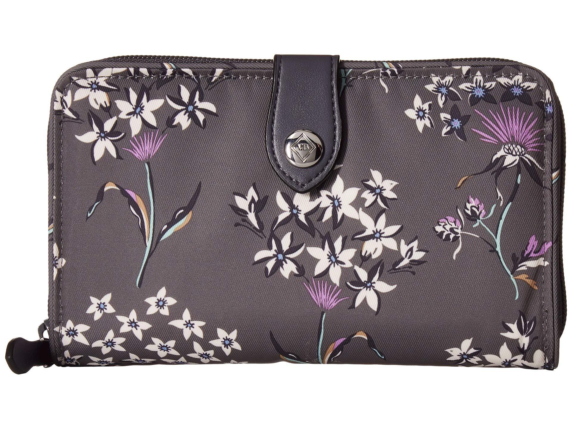 Vera Bradley Midtown Rfid Snaptab Wallet (dandelion Wishes) Wallet Handbags  | Lyst